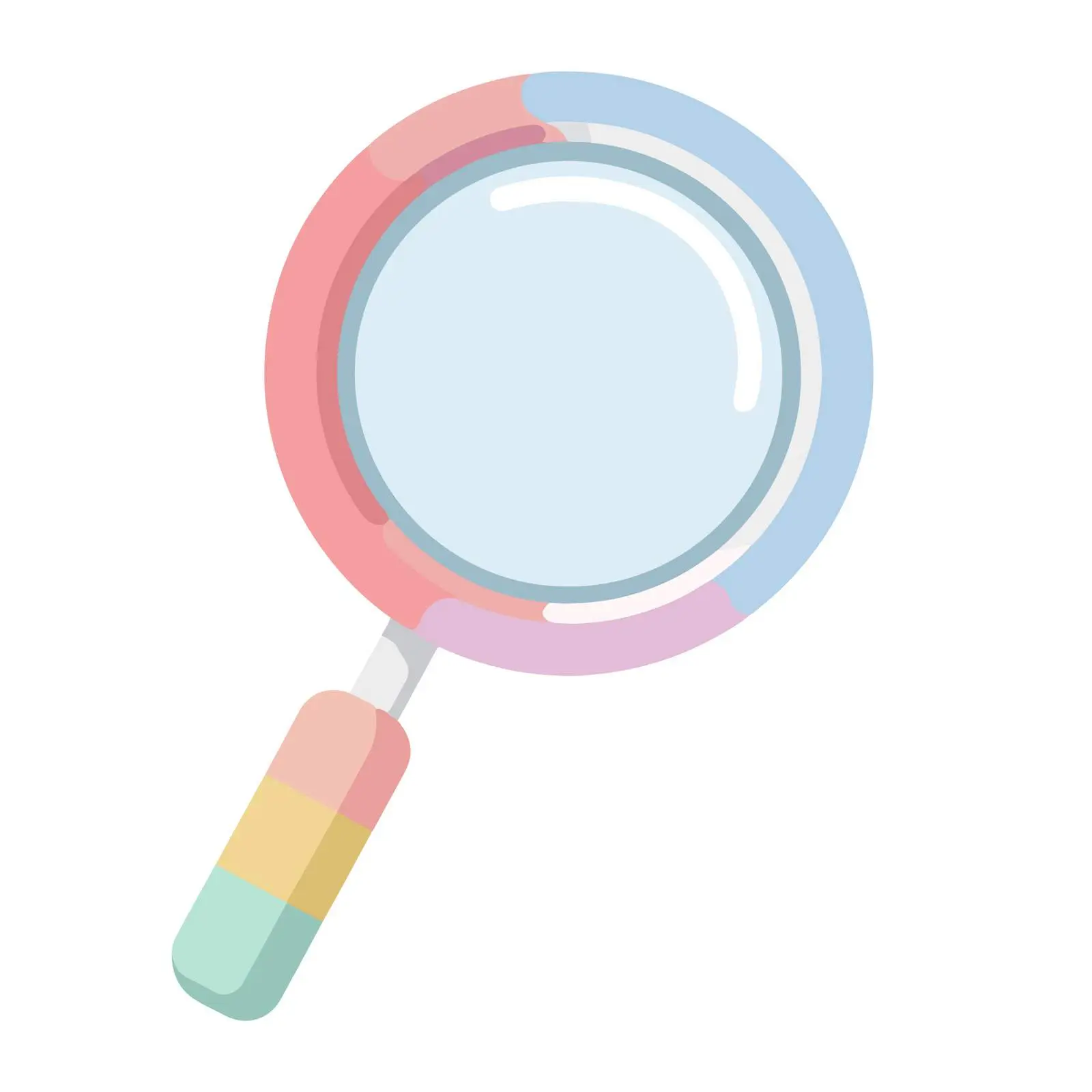 2D Search Icon Minimalist Design — free download from Dotvec