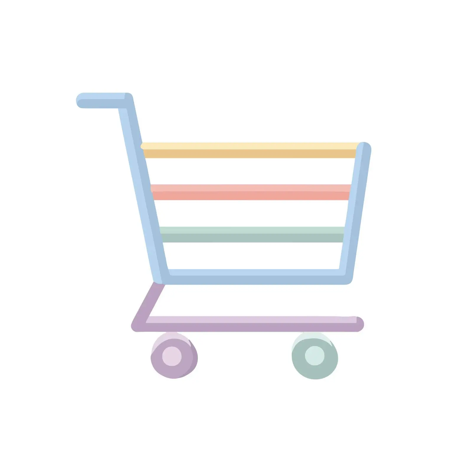 Minimalist 2D Shopping Cart Icon — free download from Dotvec