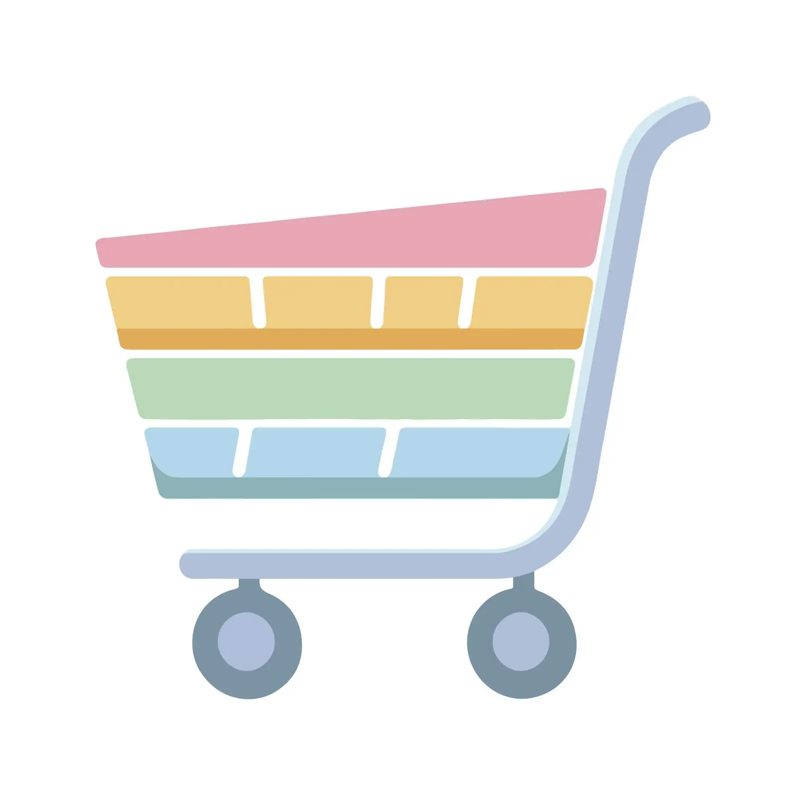 2D Shopping Cart Icon — free download from Dotvec