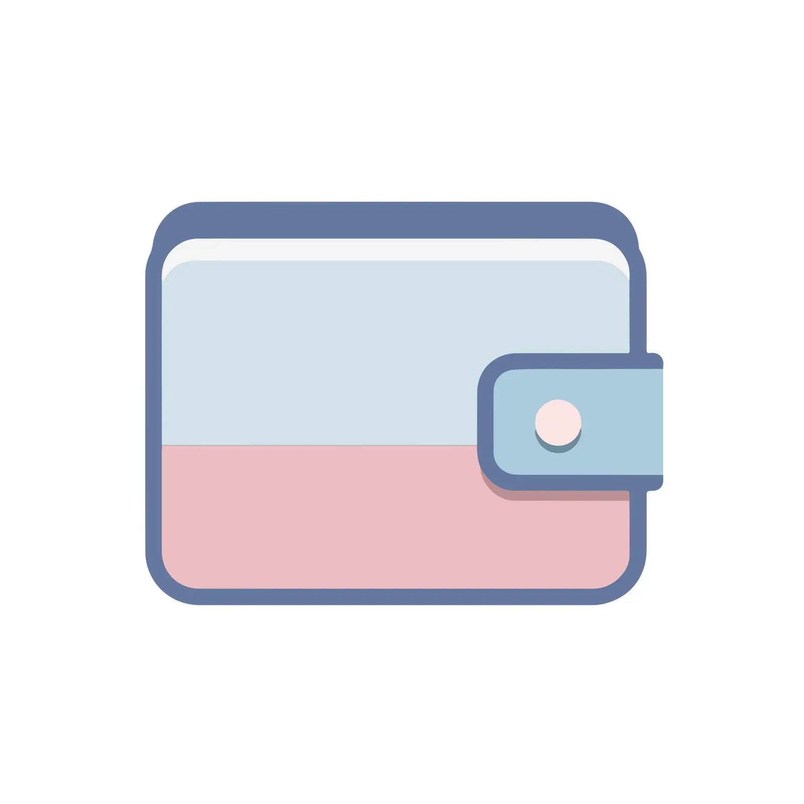 Minimalist 2D Wallet Icon — free download from Dotvec