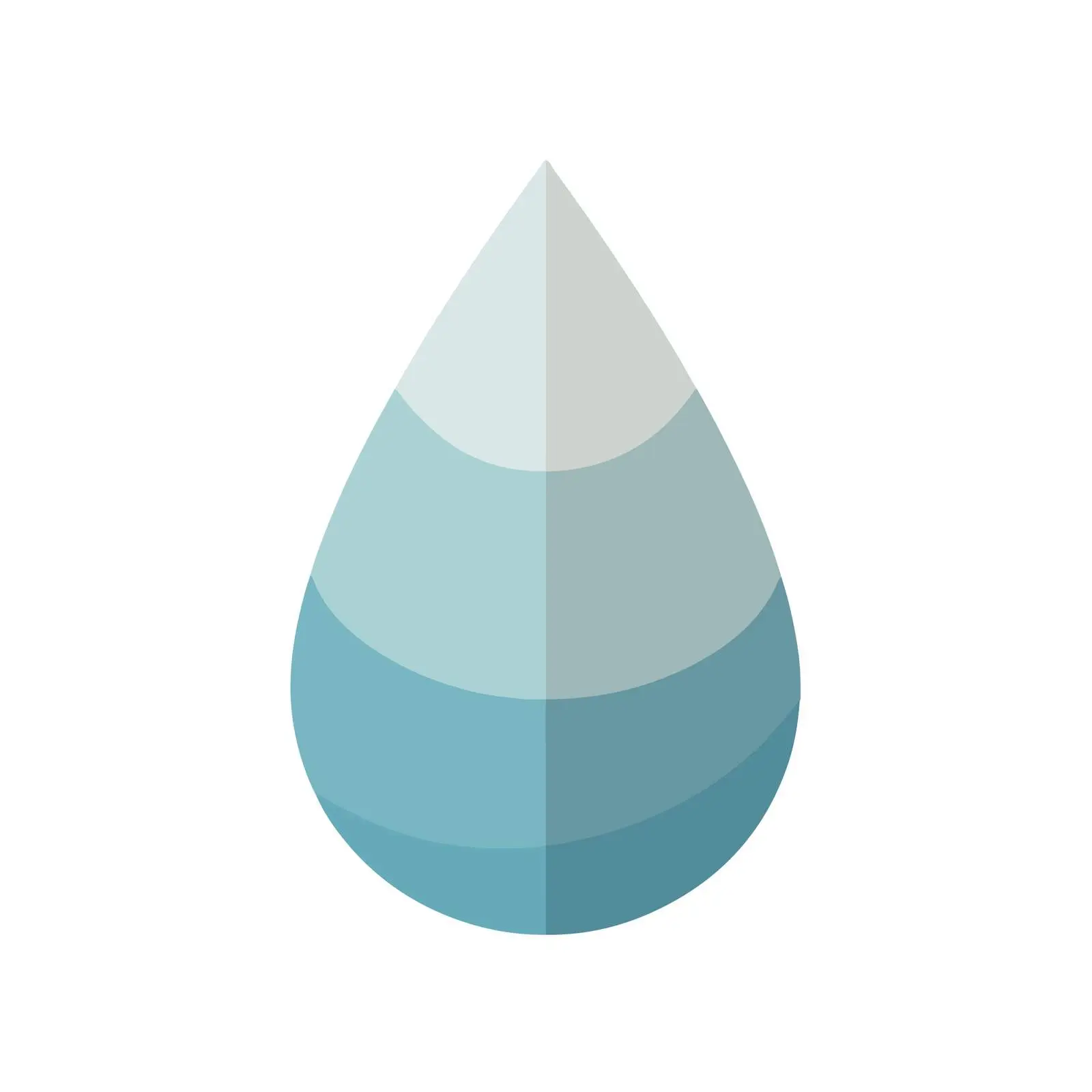 2D Water Drop Icon Design — free download from Dotvec