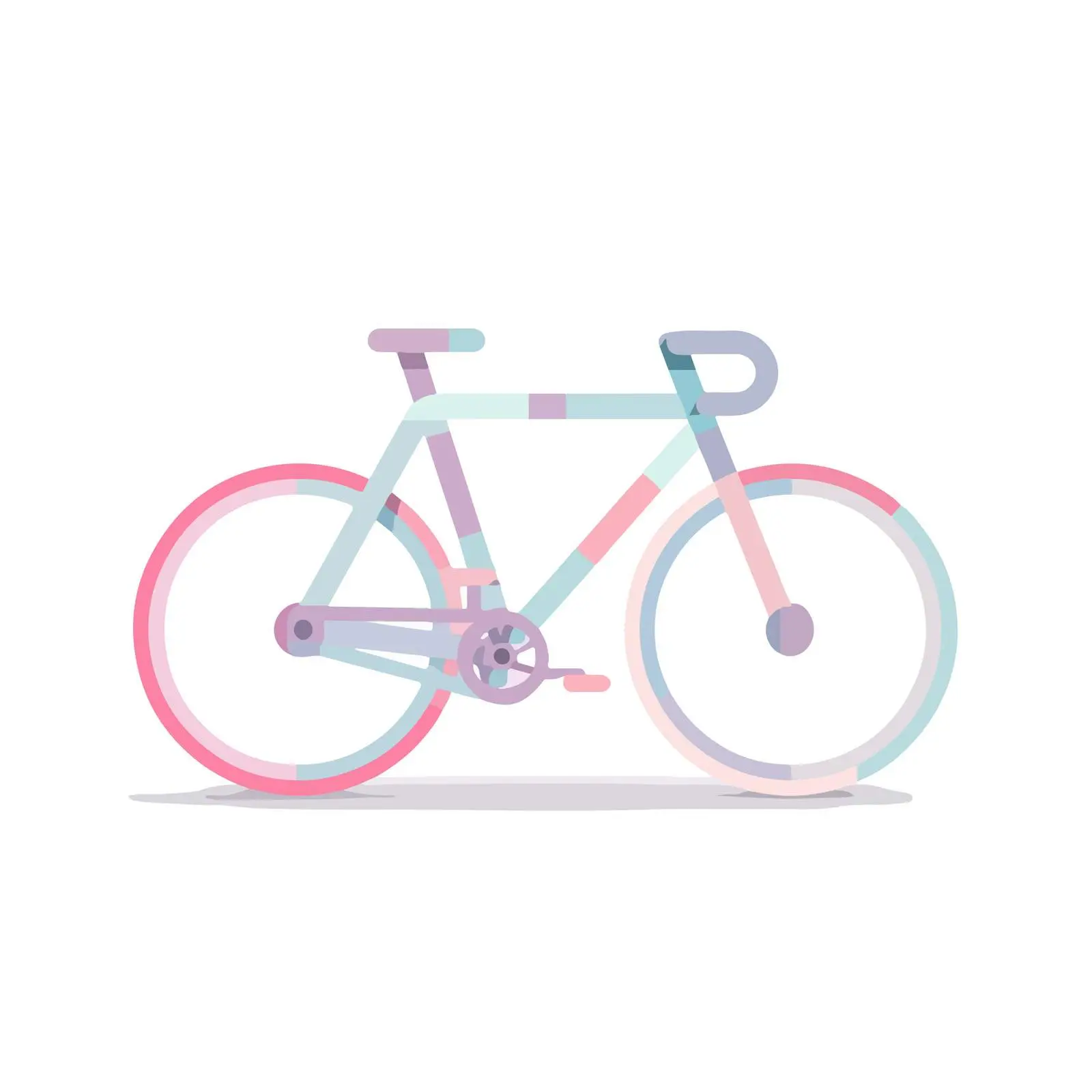 Minimalist 3D Bicycle Icon — free download from Dotvec