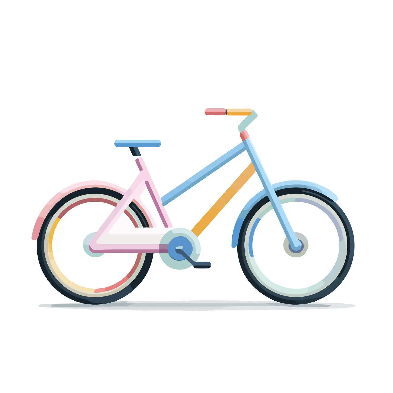 Minimalist 3D Bicycle Icon — free download from Dotvec