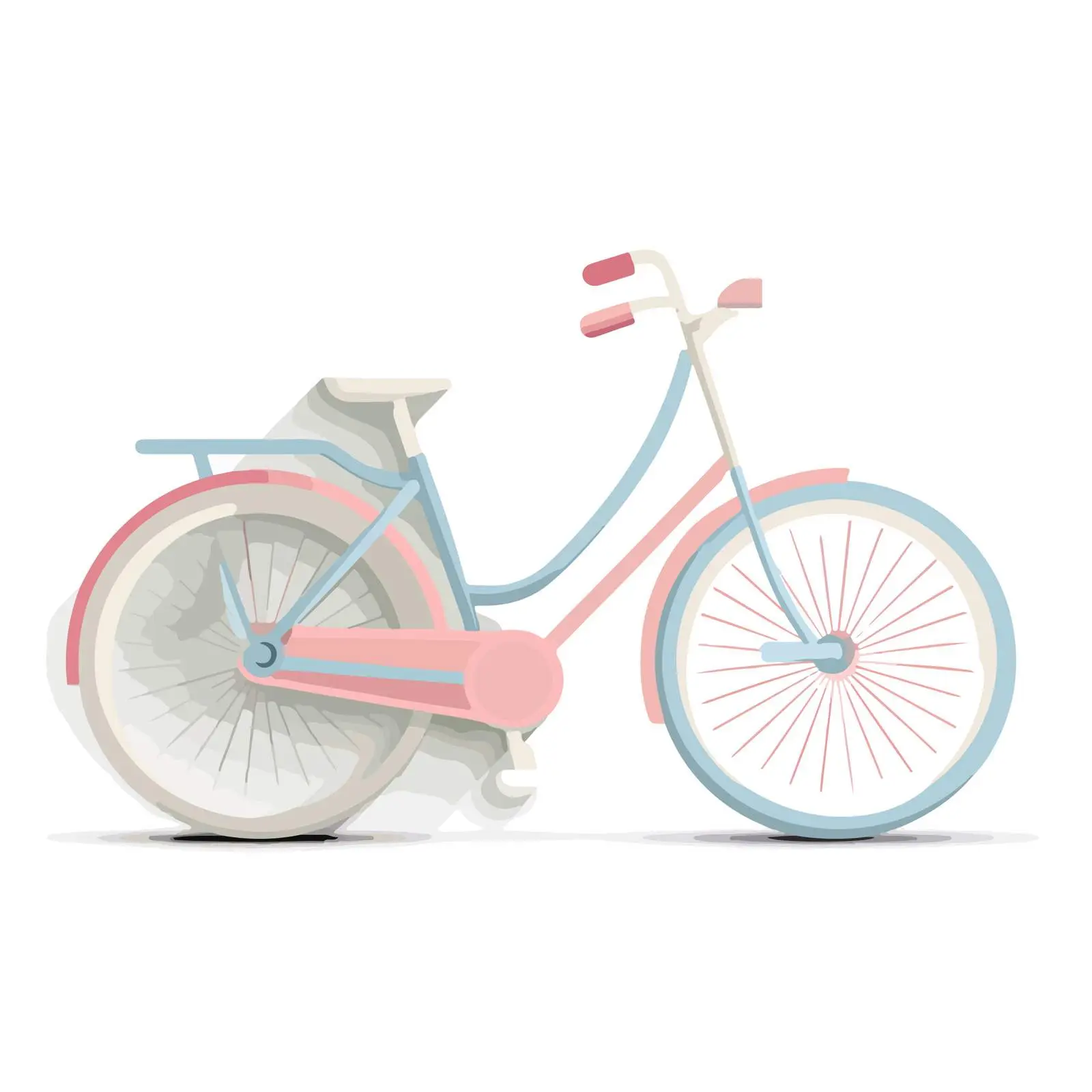 Minimalist 3D Bicycle Icon — free download from Dotvec
