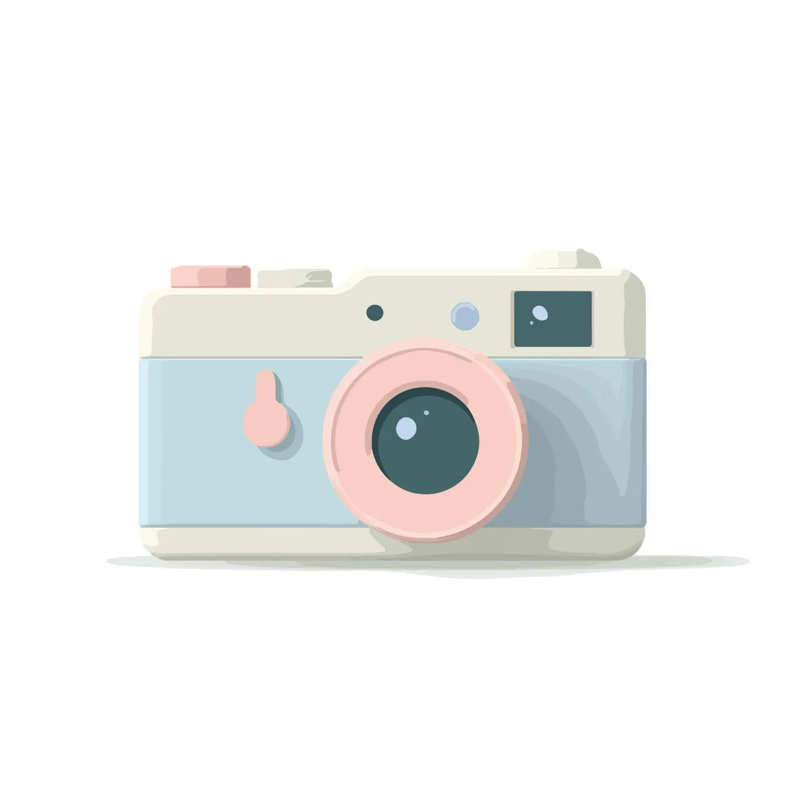 Minimalist 3D Camera Icon Vector Design — free download from Dotvec