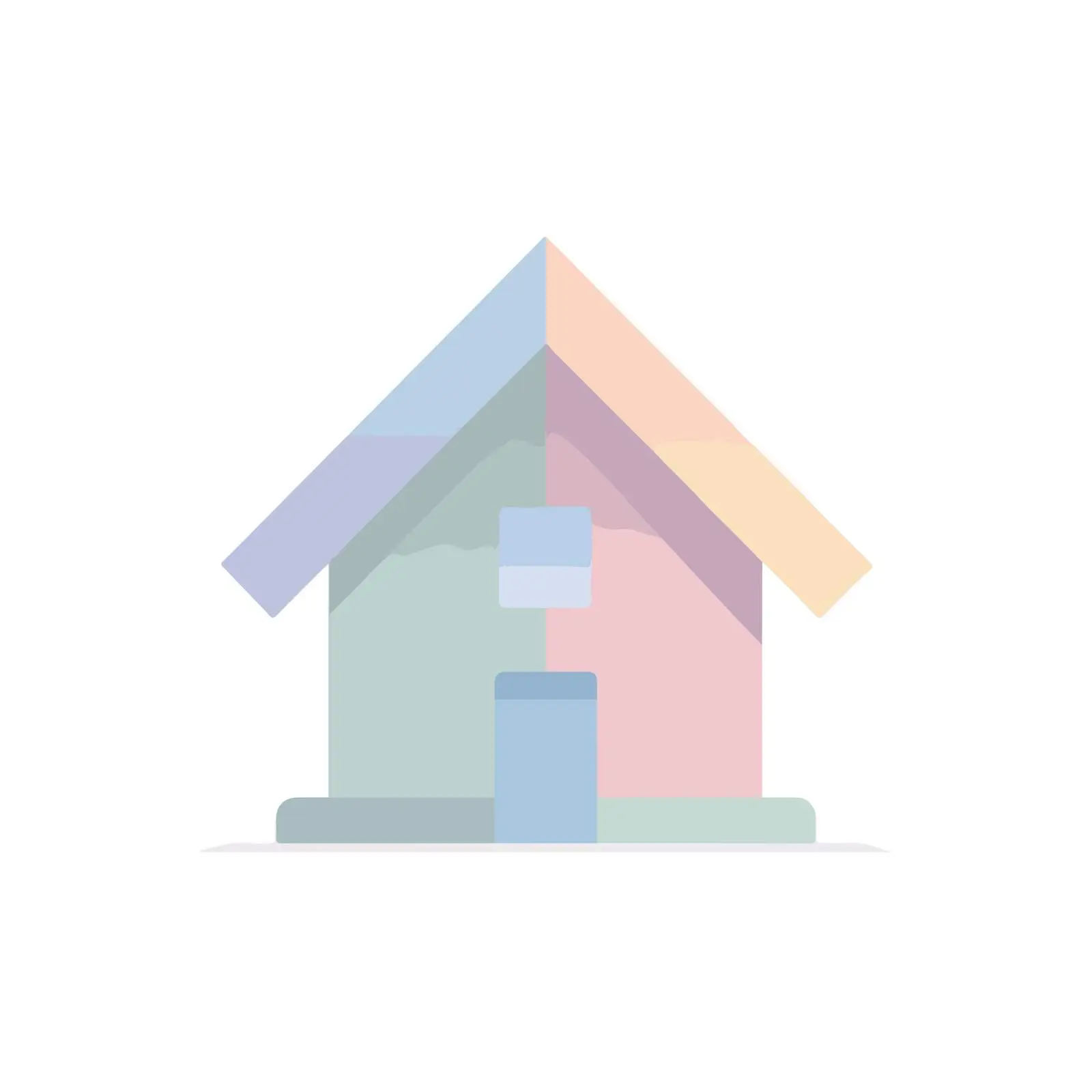 Minimalist 3D-like Home Icon — free download from Dotvec