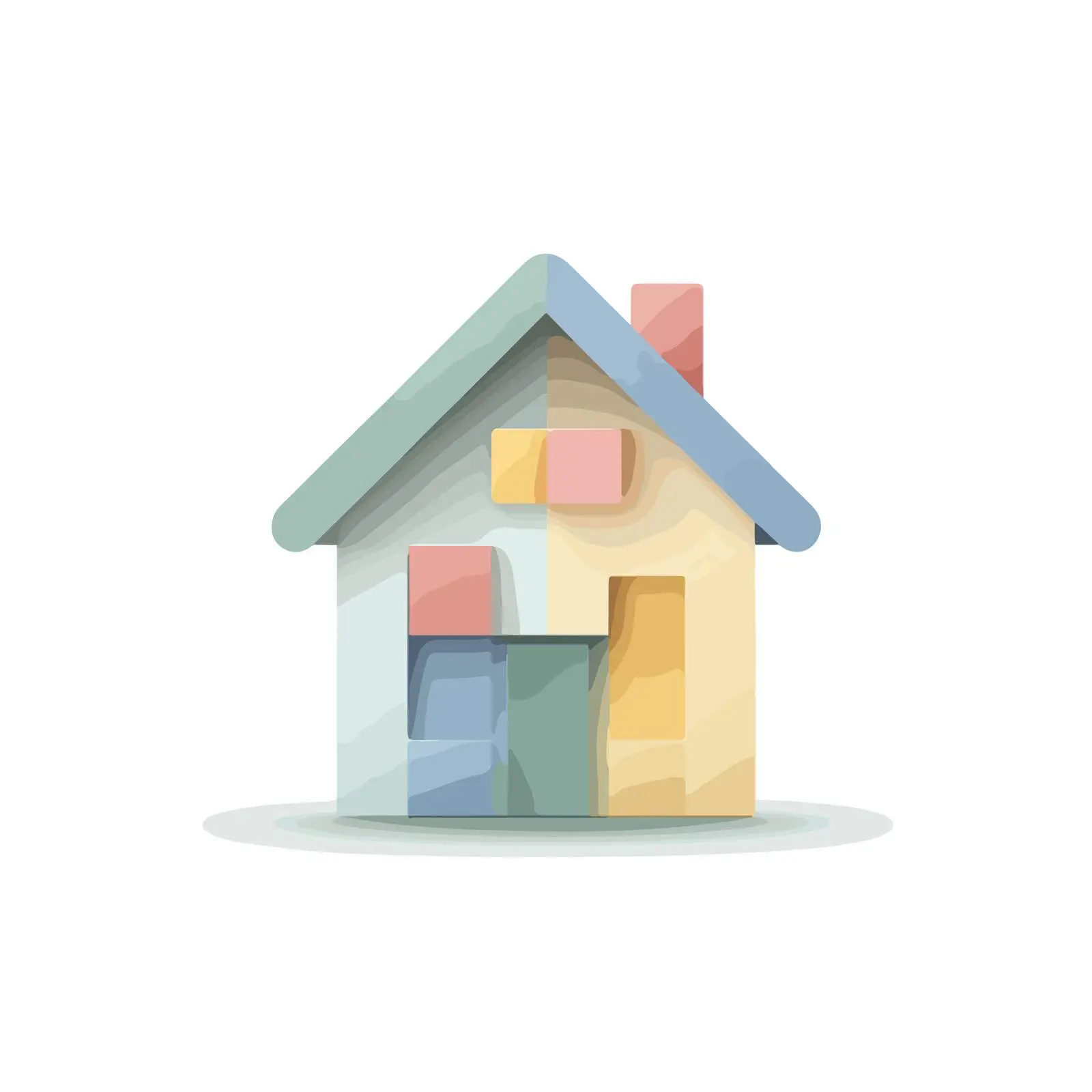 3D Home Icon Minimalist Vector Design — free download from Dotvec