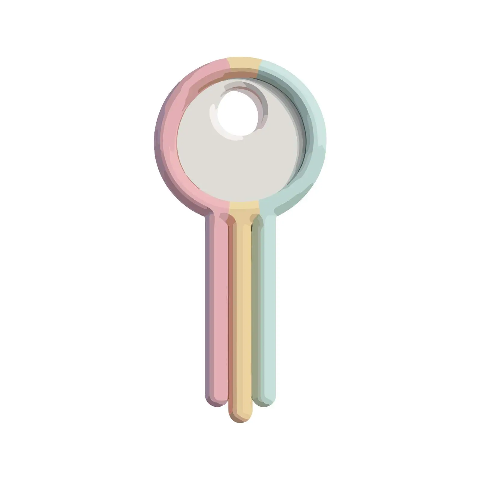 Minimalist 3D Key Icon — free download from Dotvec