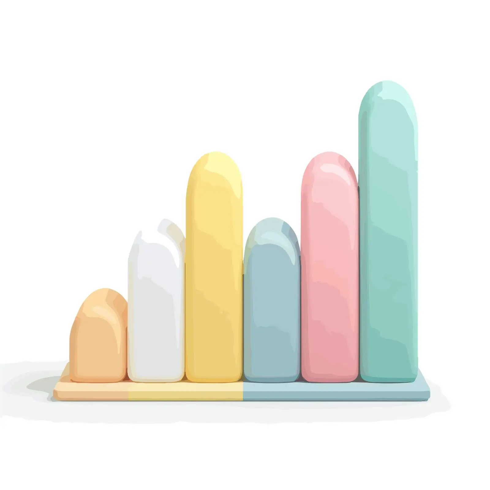 Minimalist 3D Line Chart Icon — free download from Dotvec