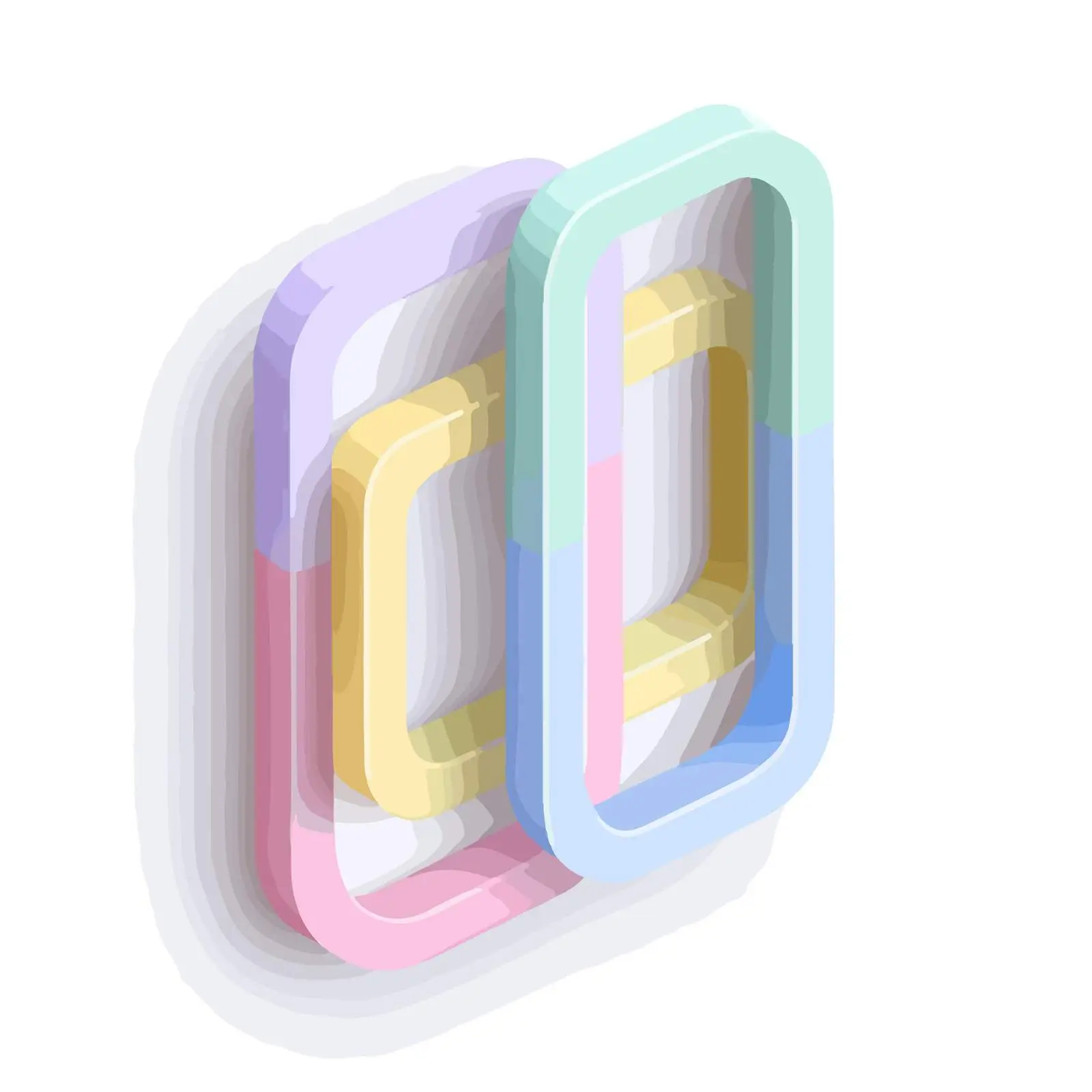 Minimalist 3D Paperclip Icon — free download from Dotvec