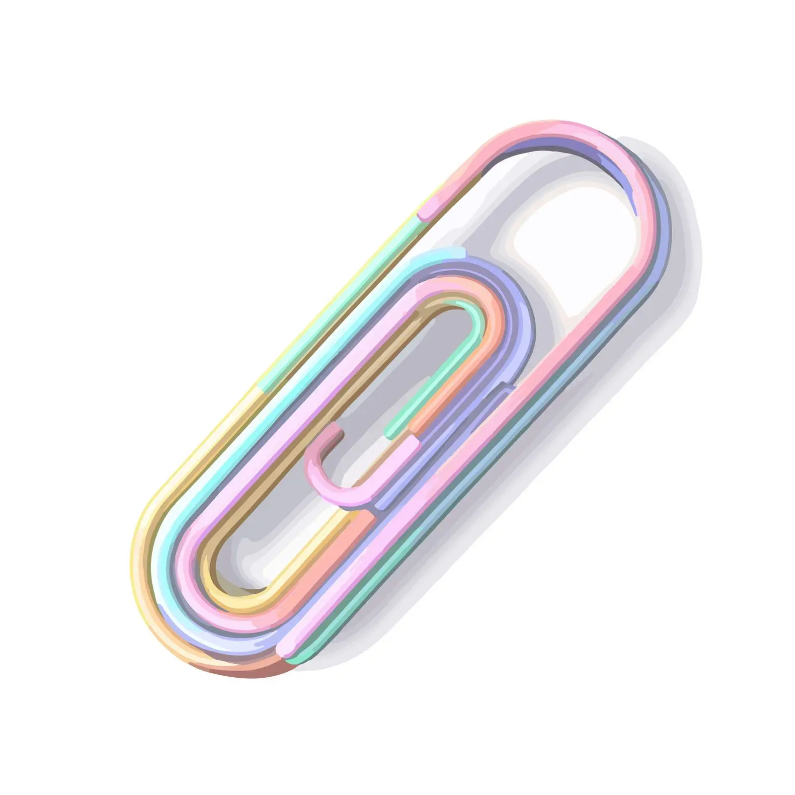 Minimalist Paperclip Icon — free download from Dotvec