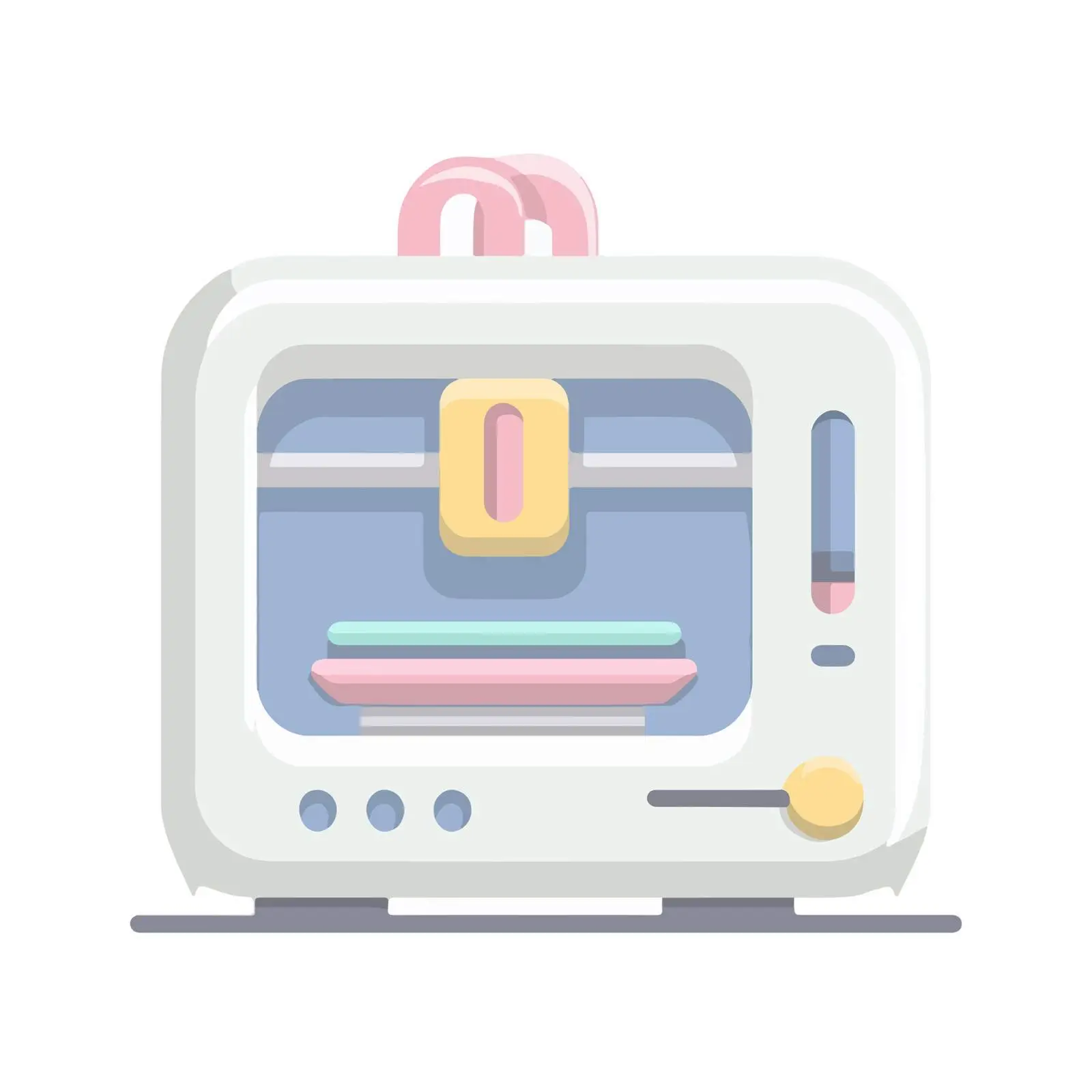 Minimalist 3D Printer Icon — free download from Dotvec