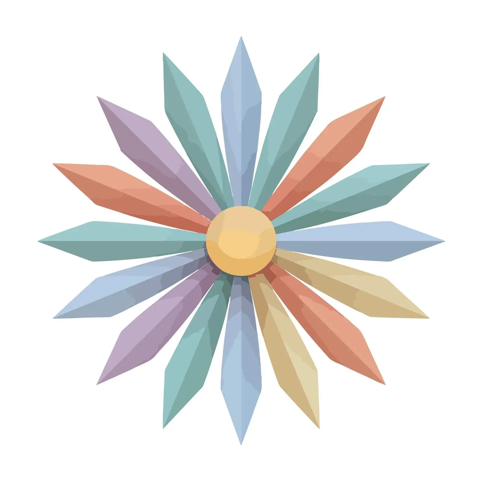 Minimalist 3D Sun Icon Vector Design — free download from Dotvec