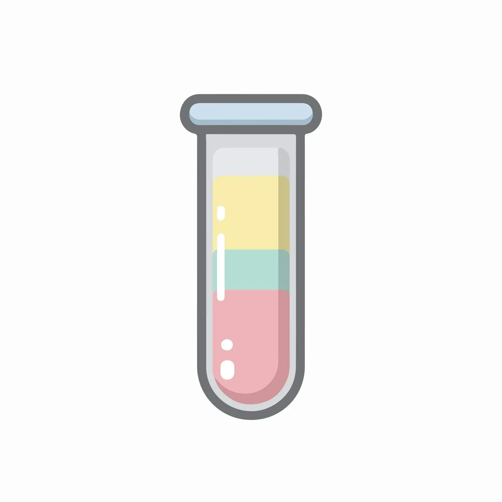 Minimalist 3D Test Tube Icon — free download from Dotvec