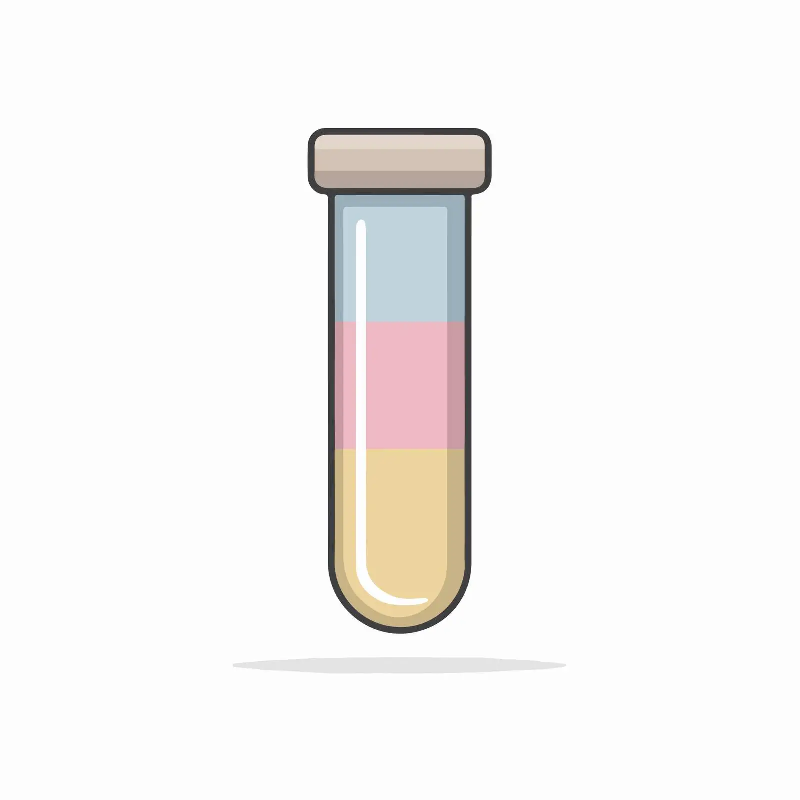 Minimalist 3D Test Tube Icon — free download from Dotvec