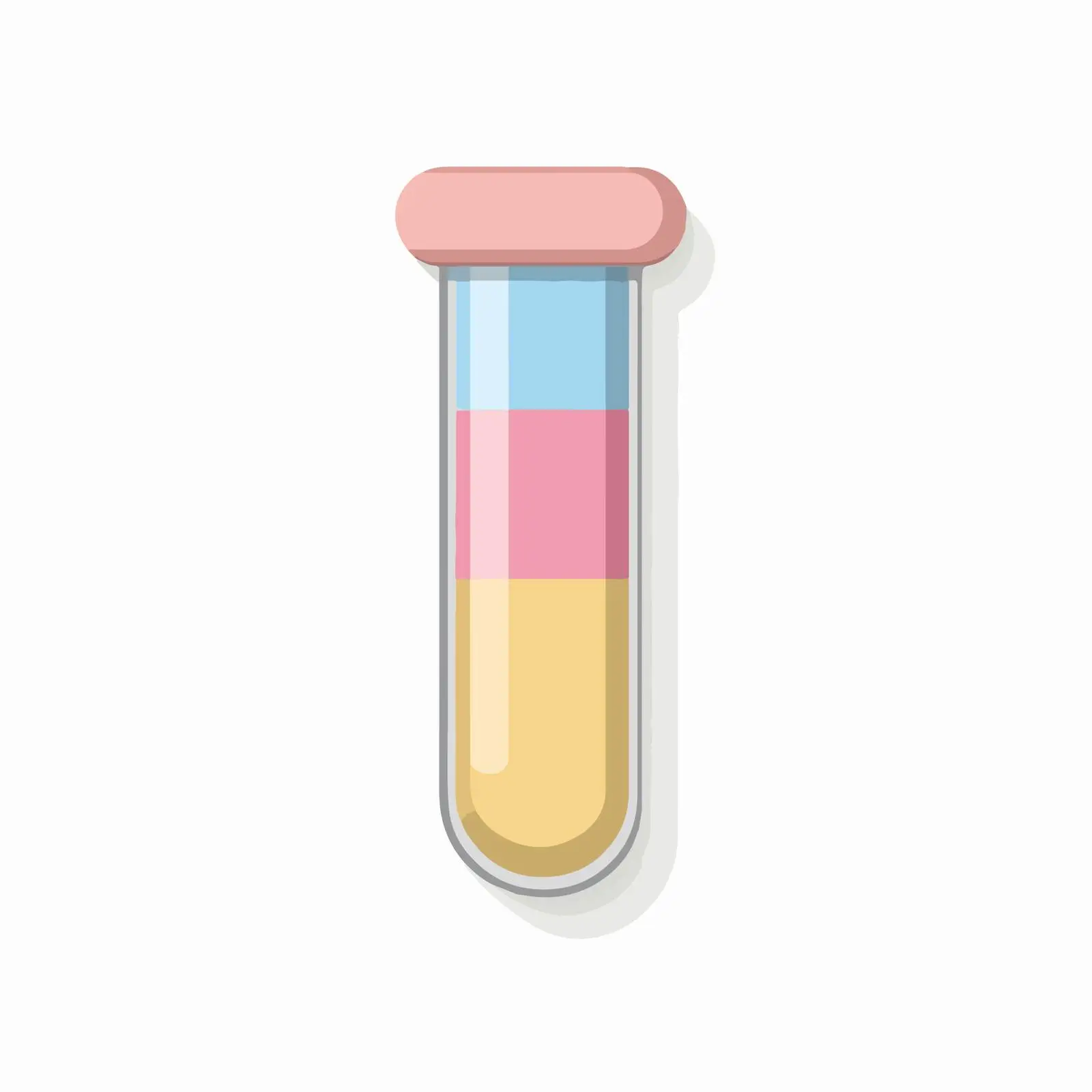 Minimalist 3D Test Tube Icon — free download from Dotvec
