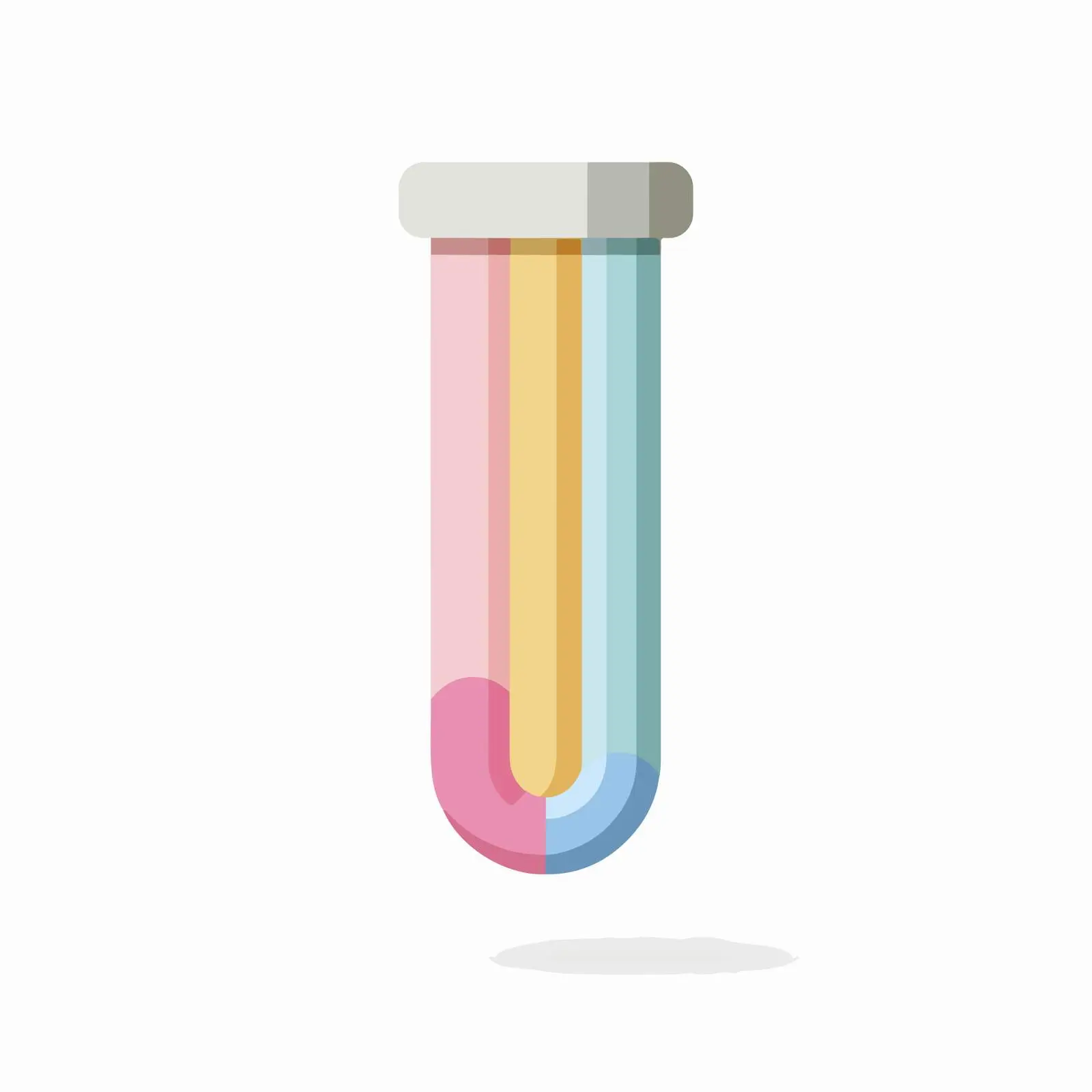 Minimalist 3D Test Tube Icon — free download from Dotvec