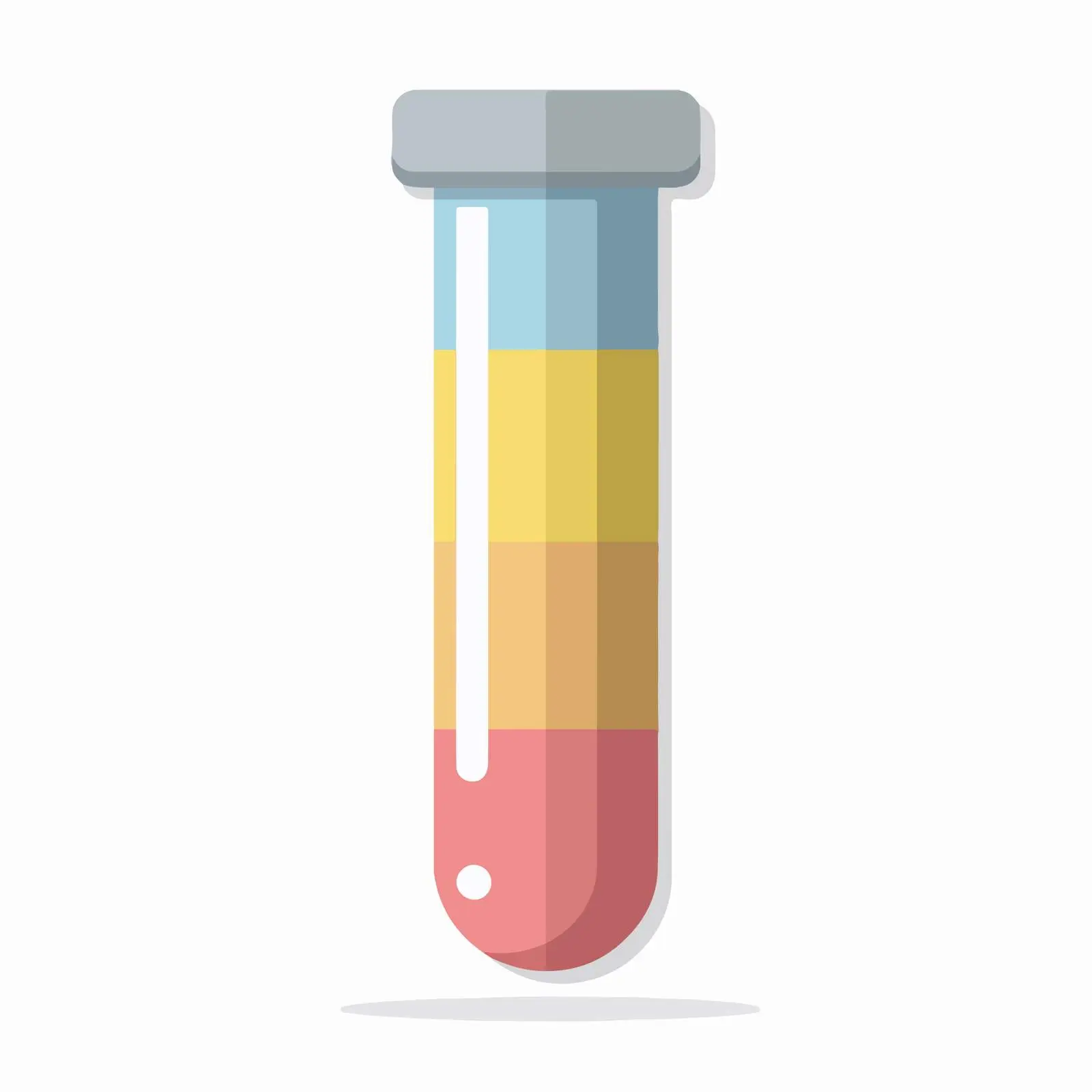 Minimalist 3D Test Tube Icon — free download from Dotvec