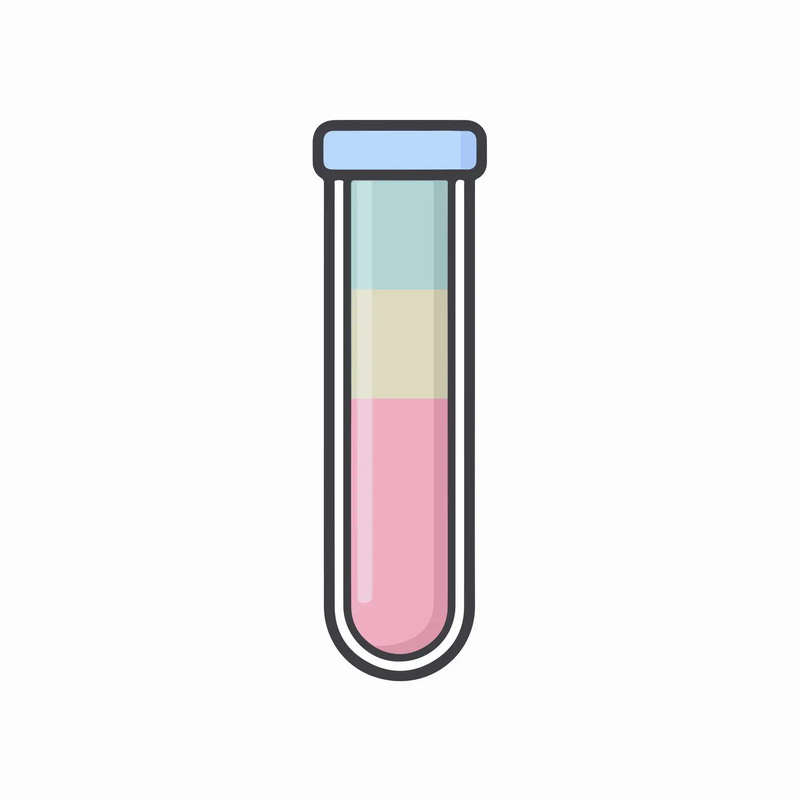 Minimalist 3D Test Tube Icon — free download from Dotvec