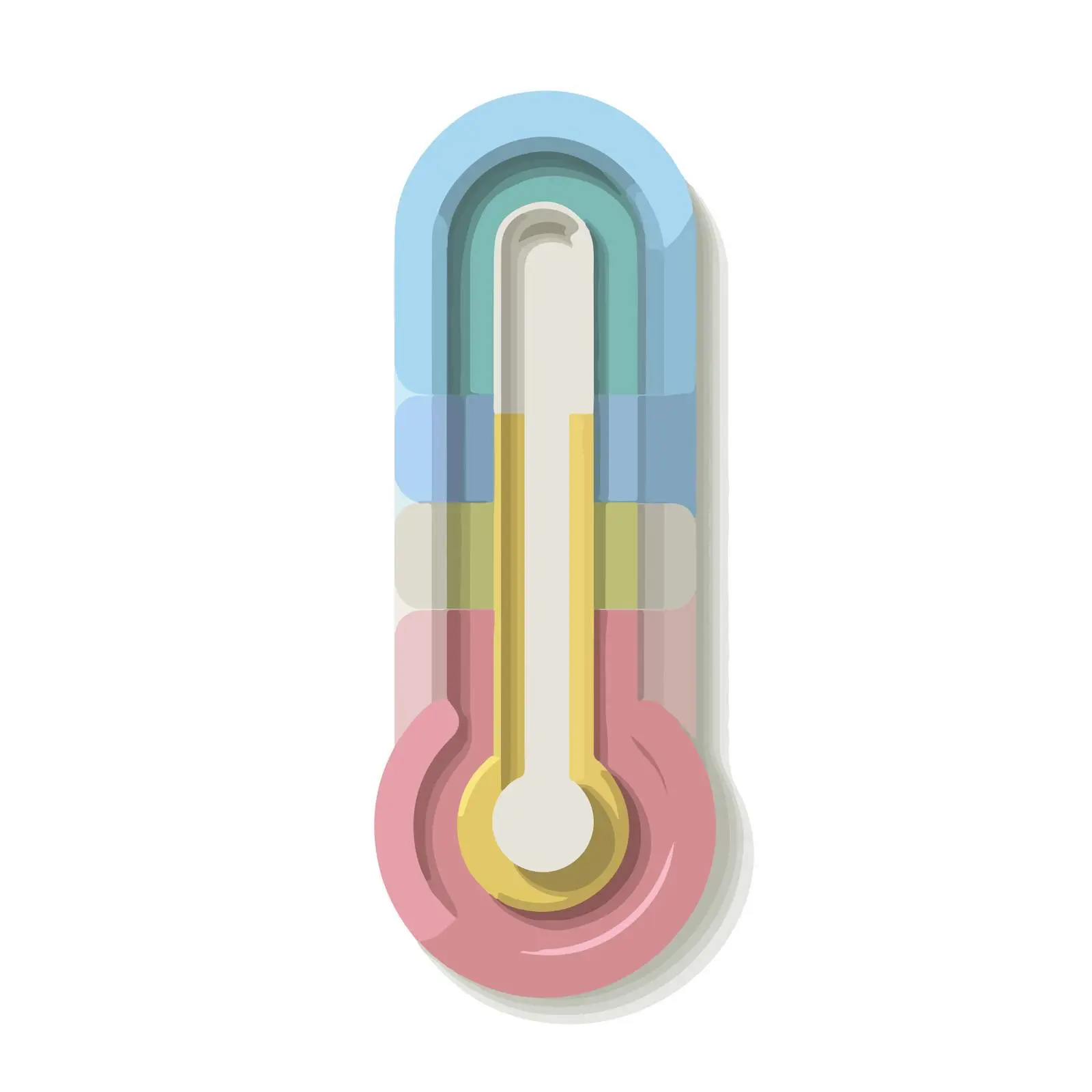 Minimalist 3D-Like Thermometer Icon — free download from Dotvec