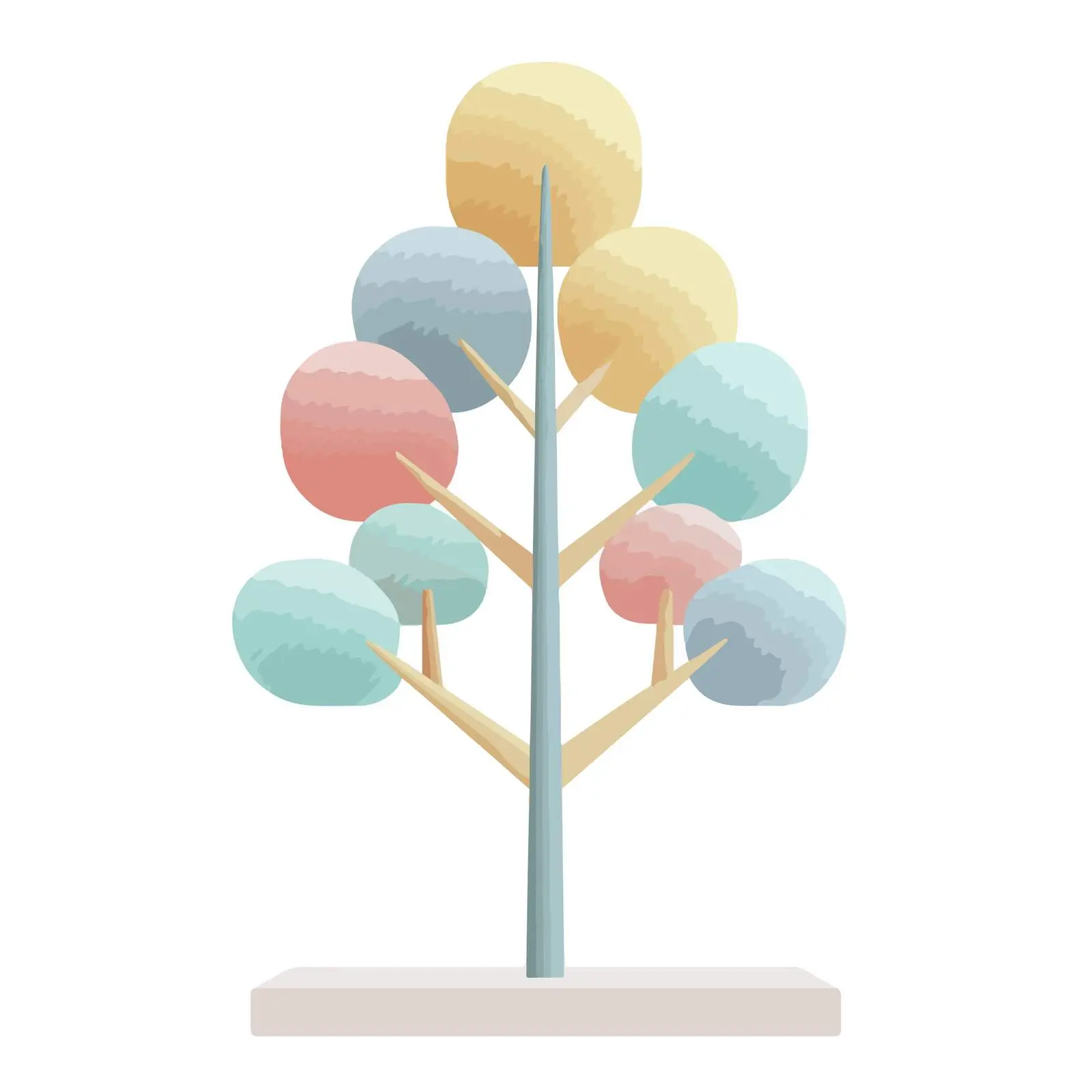 Minimalist 3D Tree Icon — free download from Dotvec