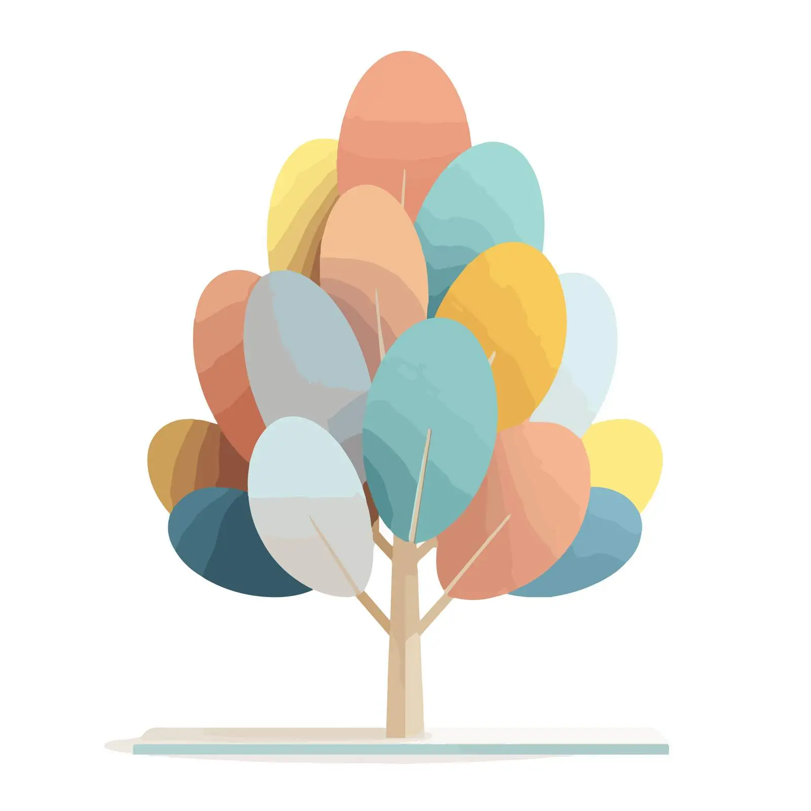 Minimalist 3D Tree Icon — free download from Dotvec
