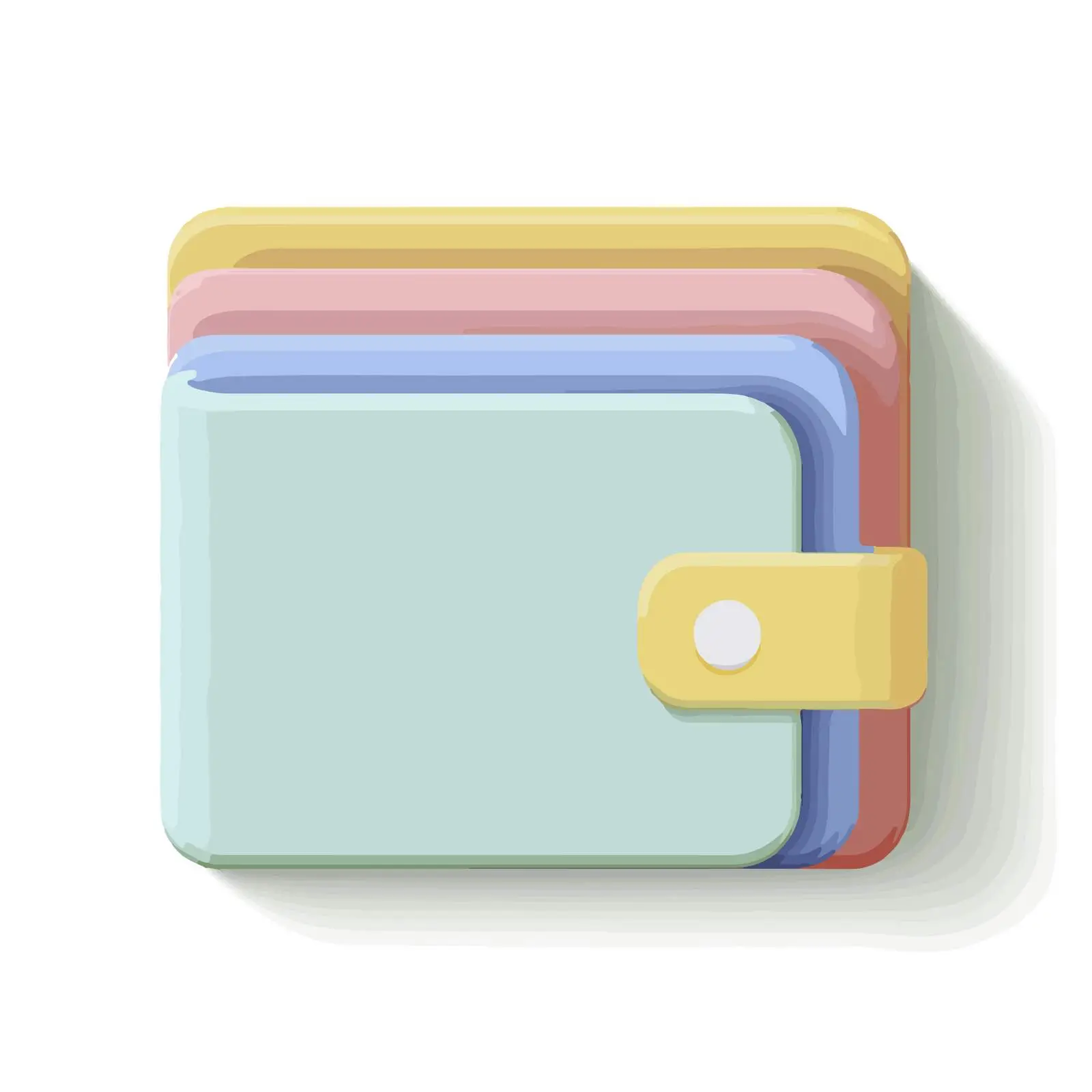 Minimalist 3D Wallet Icon — free download from Dotvec