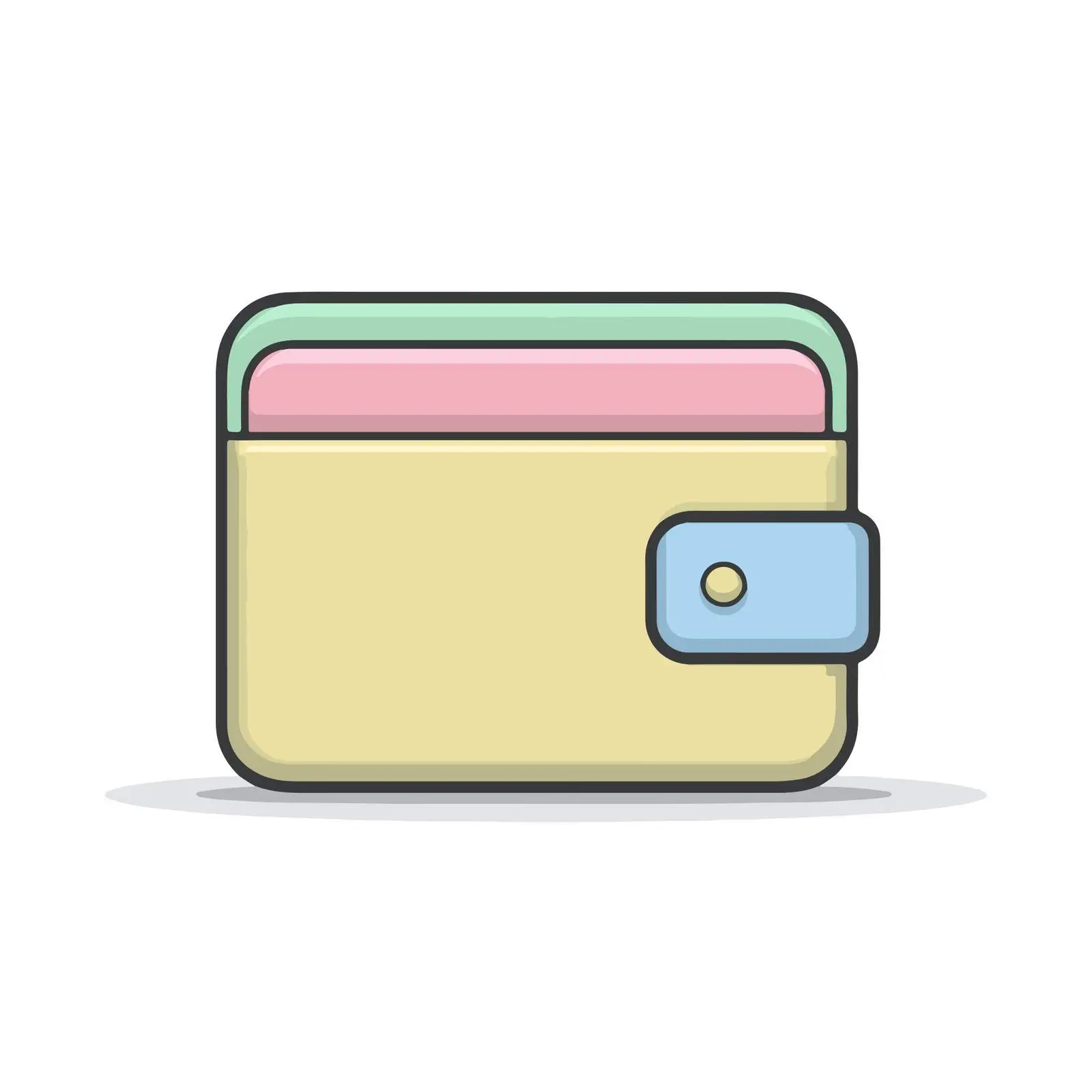 Minimalist 3D Wallet Icon — free download from Dotvec