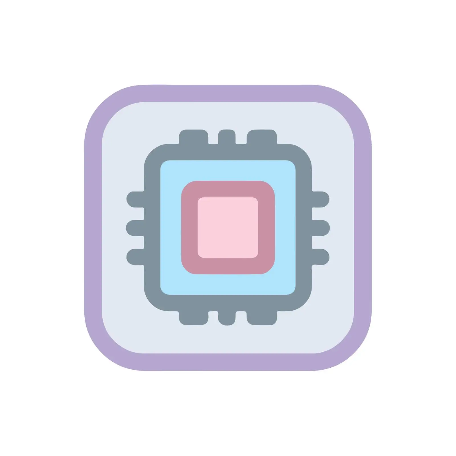 Efficient CPU Chip Icon — free download from Dotvec