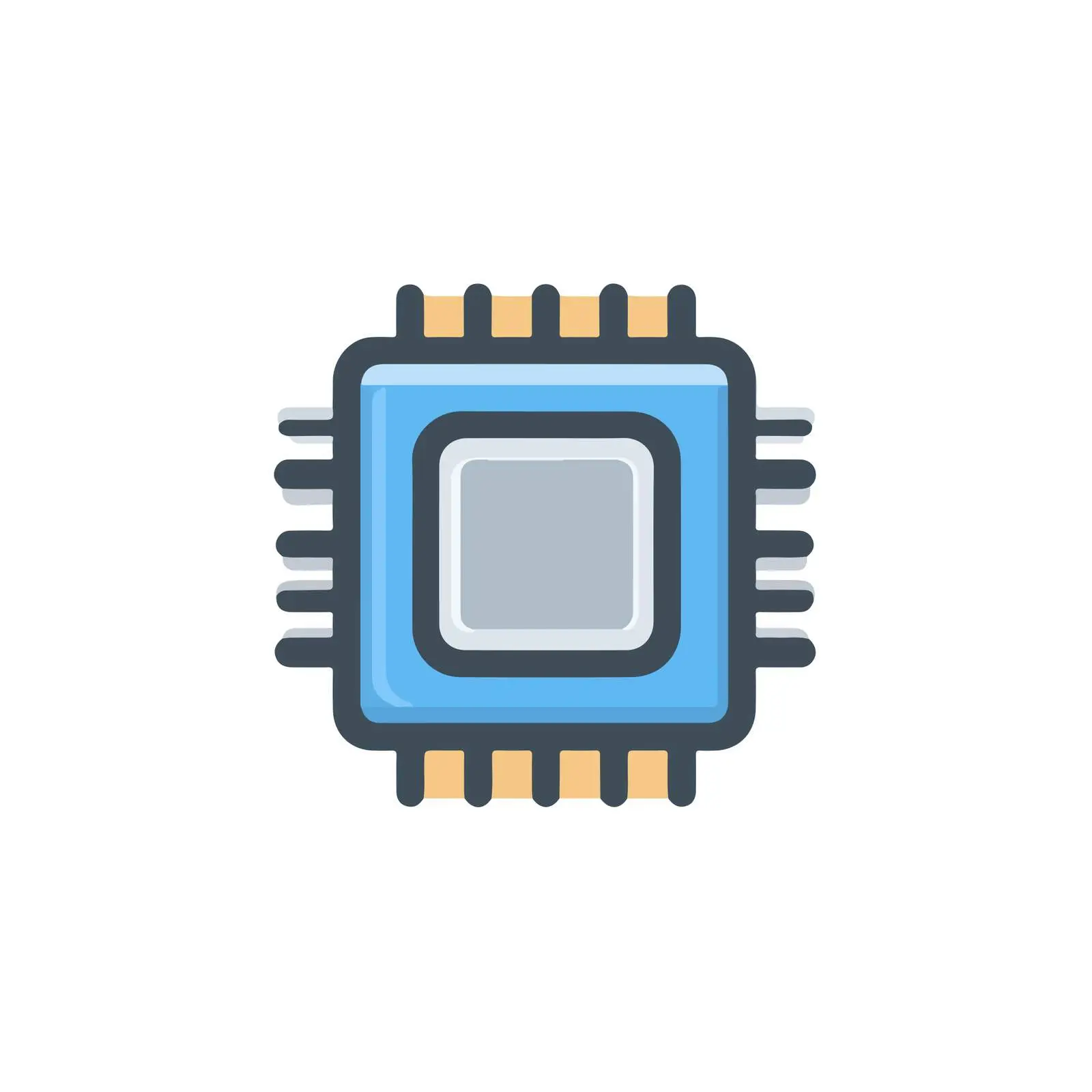 CPU Chip Icon — free download from Dotvec