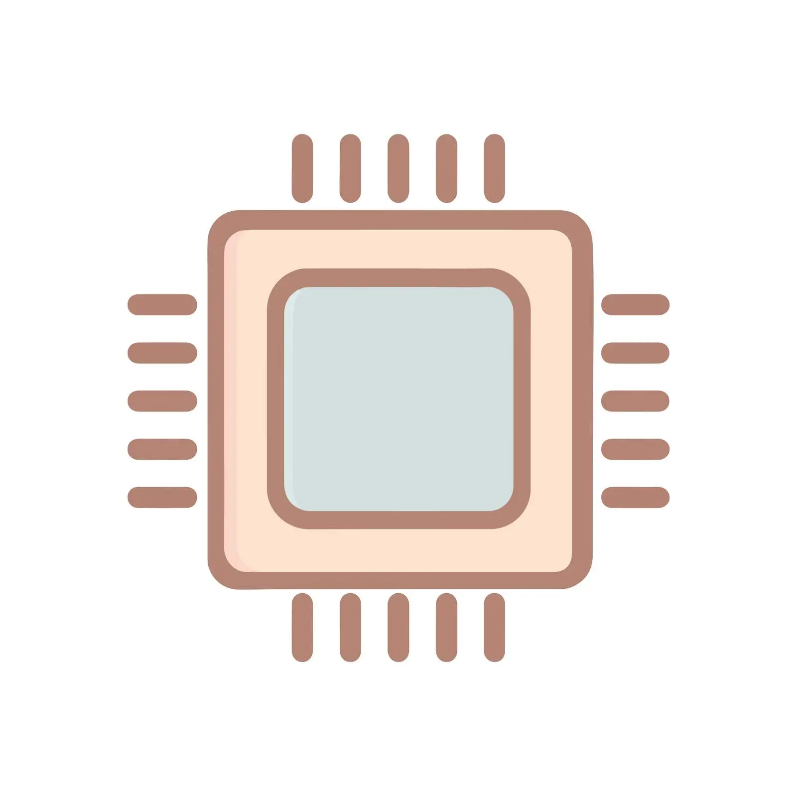 CPU Chip Icon Design — free download from Dotvec