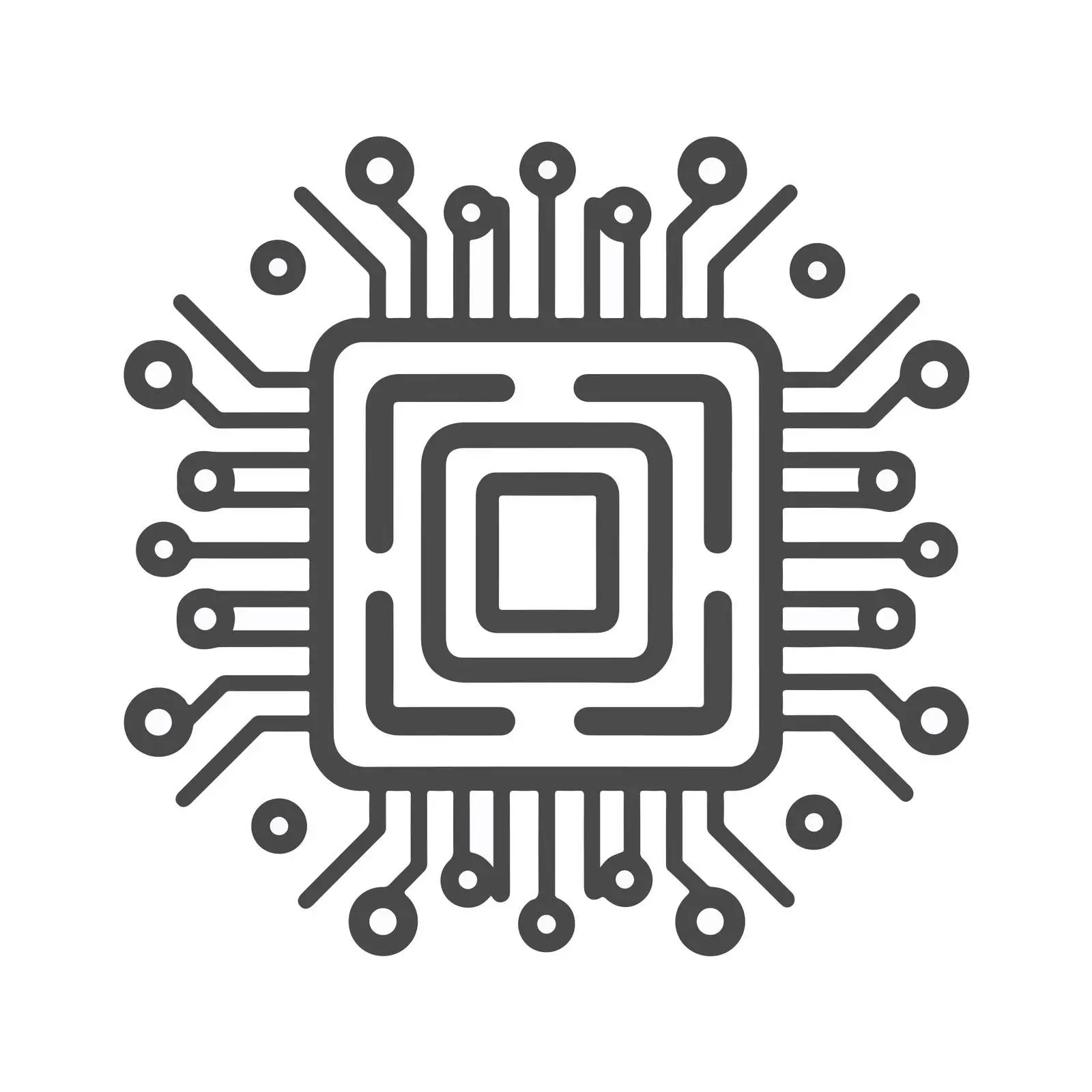 CPU Chip Icon Design — free download from Dotvec