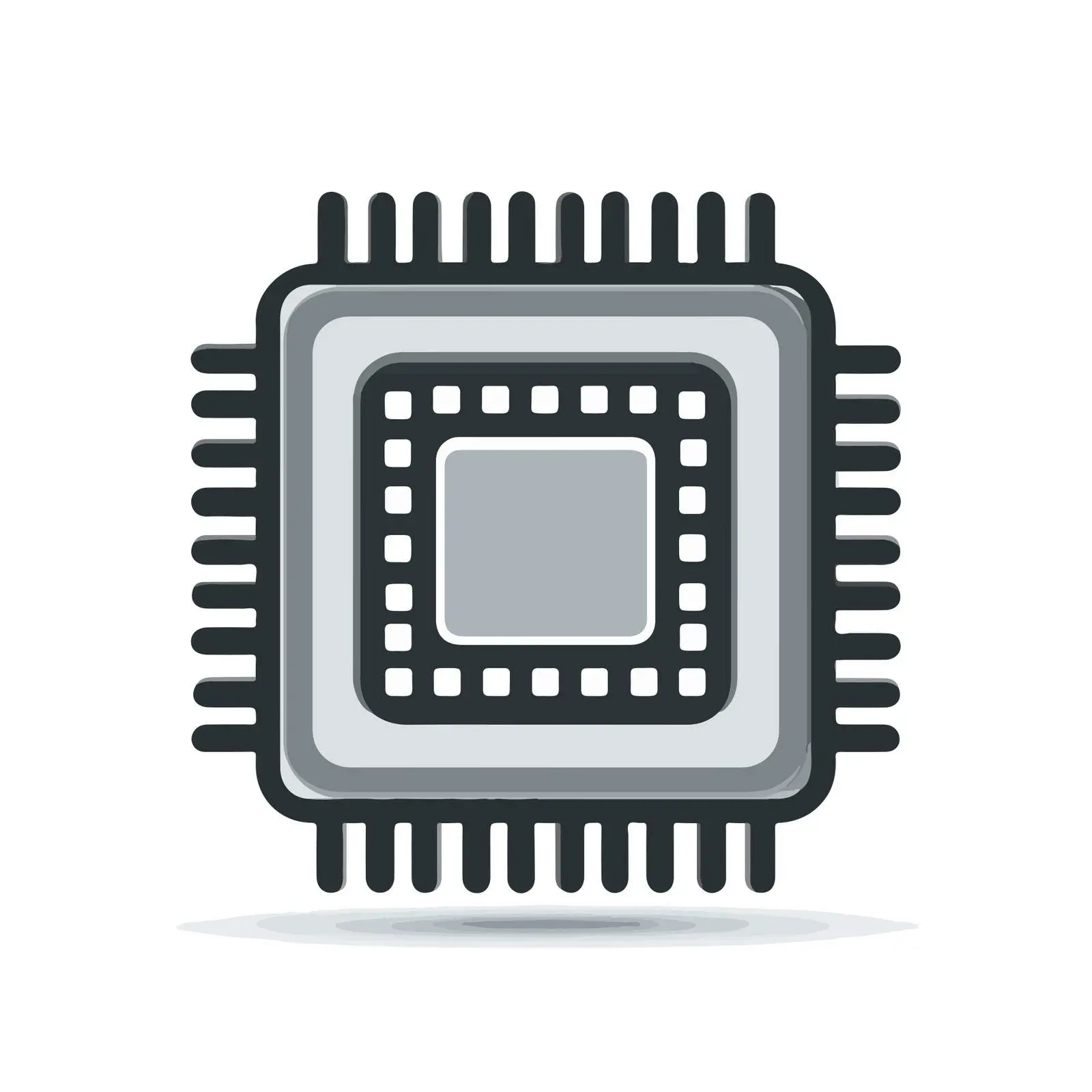 CPU Chip Icon Design — free download from Dotvec