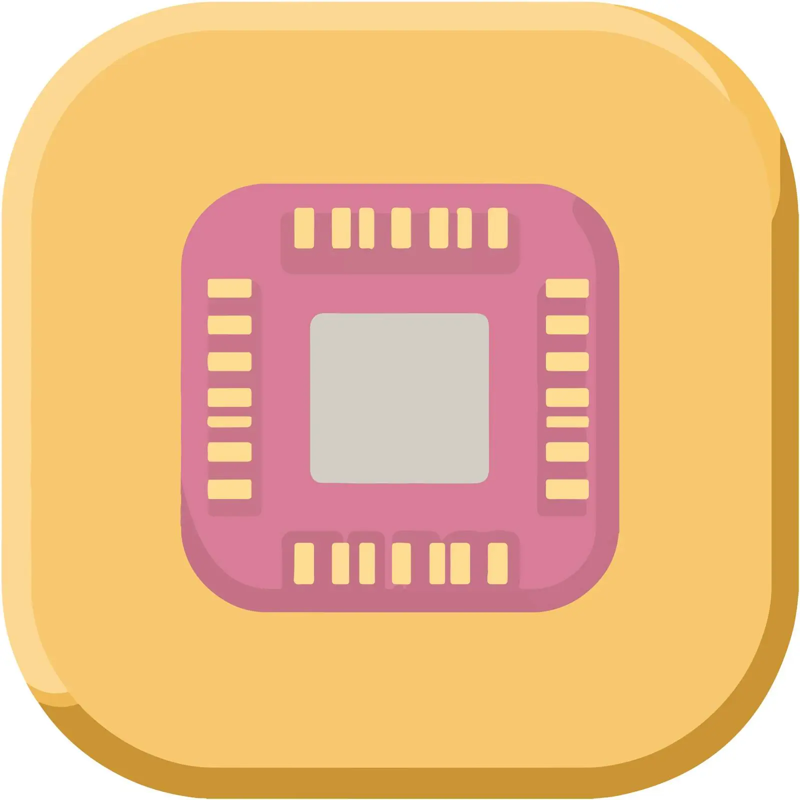 Bold CPU Chip Icon — free download from Dotvec