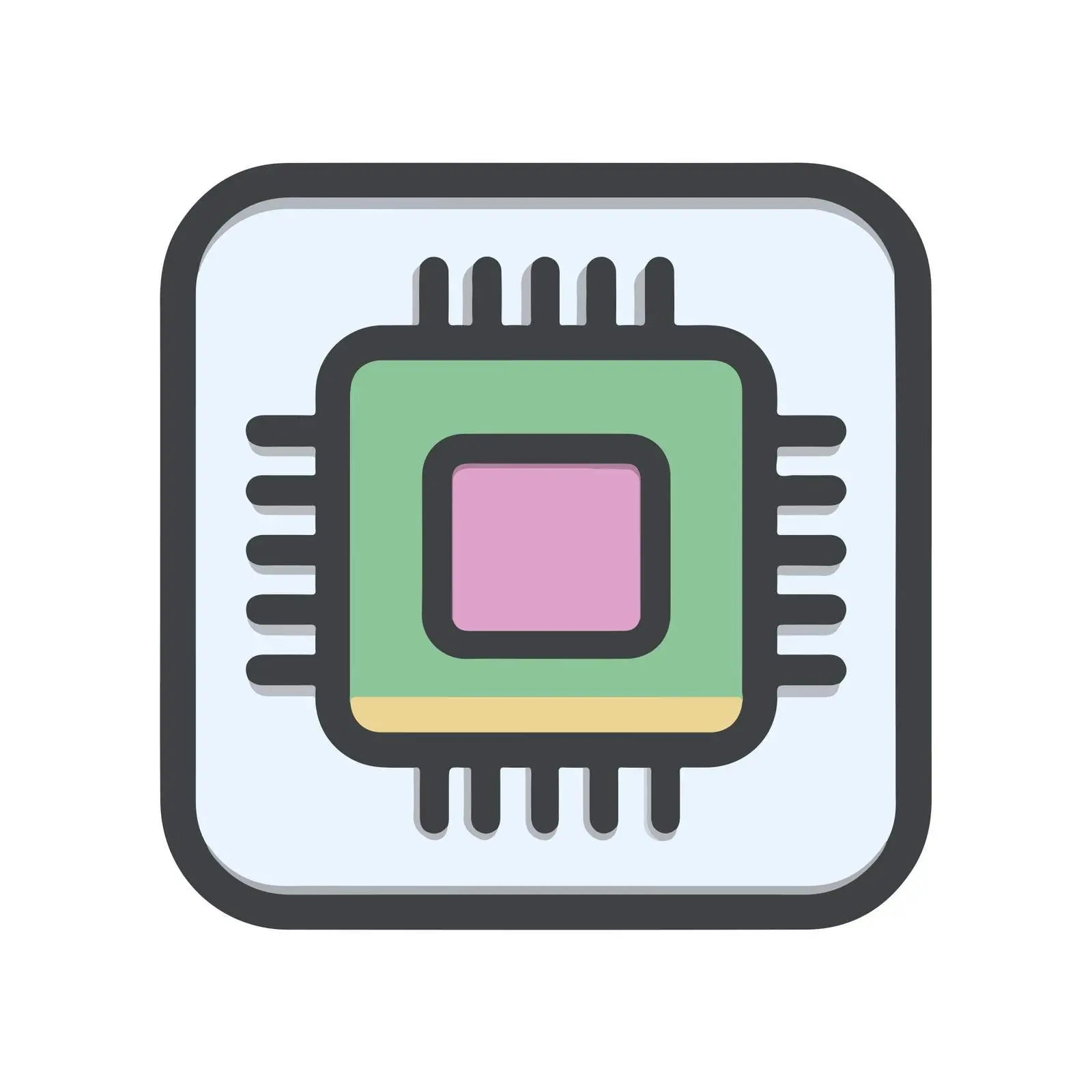 CPU Chip Icon — free download from Dotvec