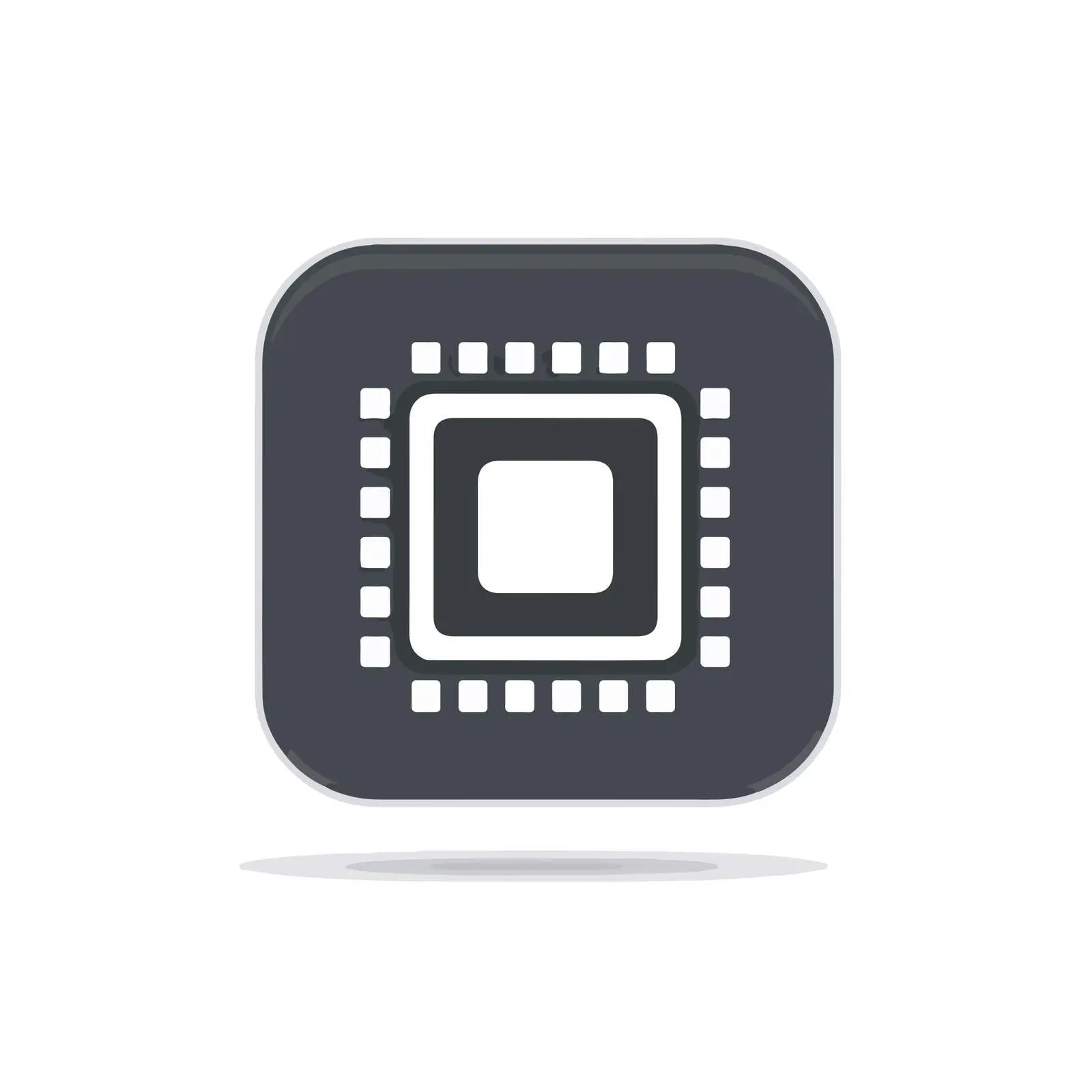 CPU Chip Pictogram Icon Design — free download from Dotvec