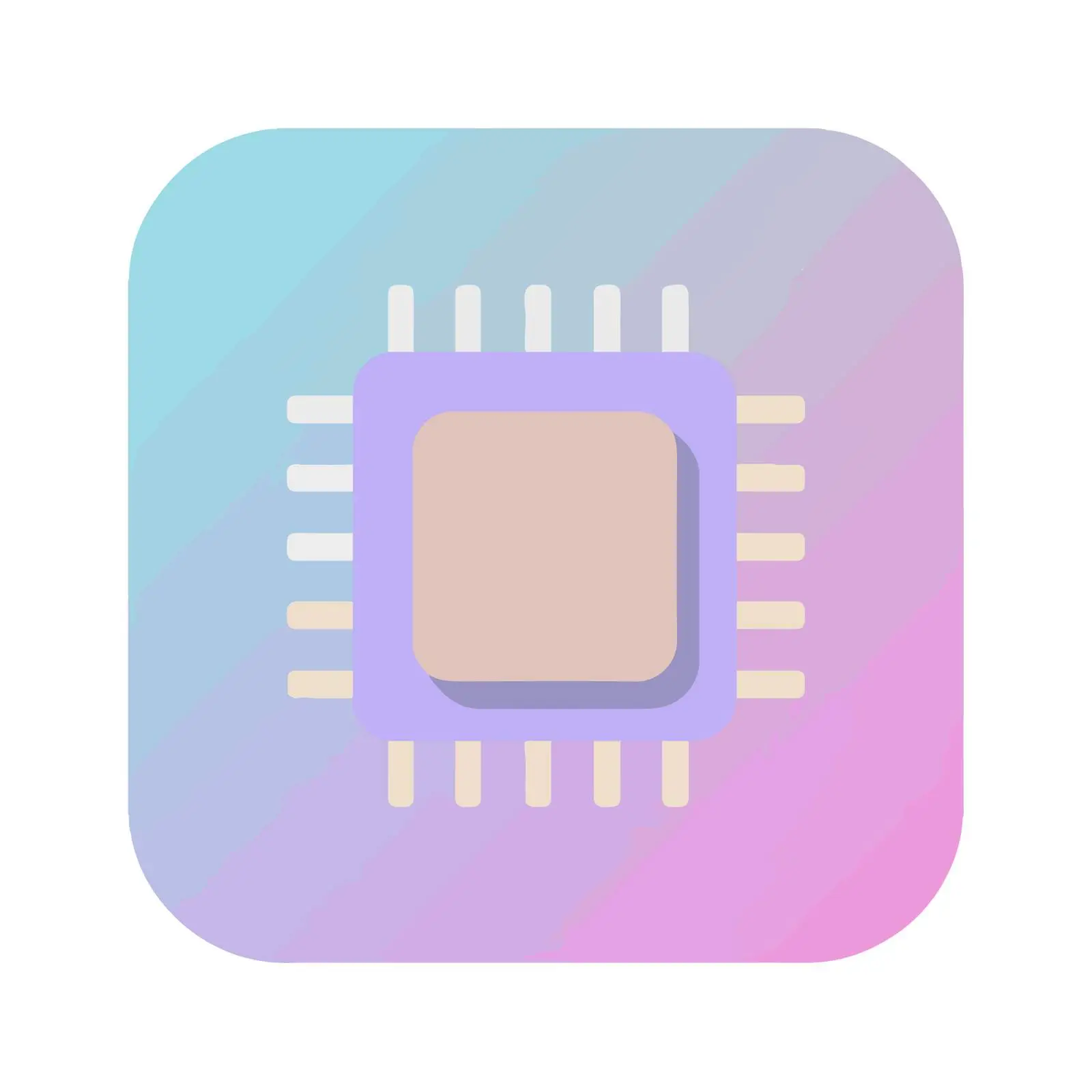 CPU Chip Design Icon — free download from Dotvec