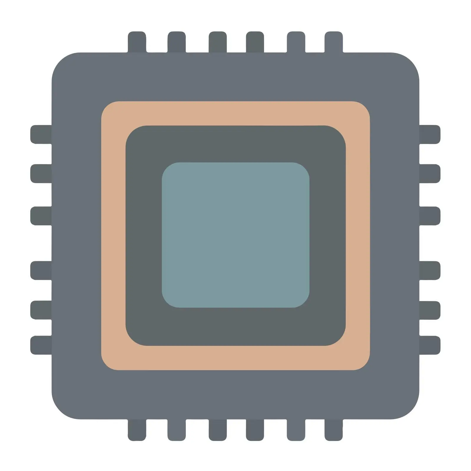 CPU Chip Icon Design — free download from Dotvec