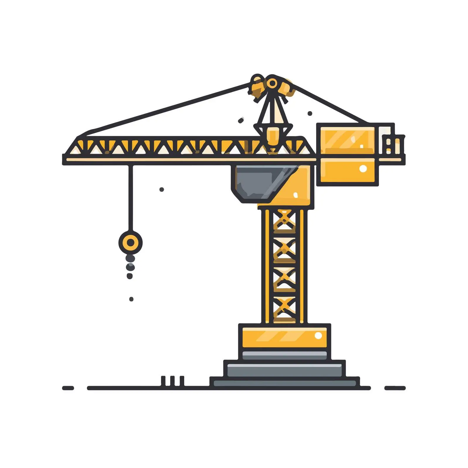 Bold Crane Icon Design — free download from Dotvec