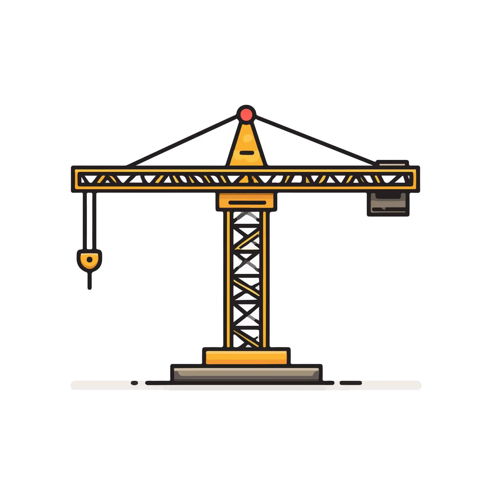 Flat Crane Pictogram Icon Design — free download from Dotvec