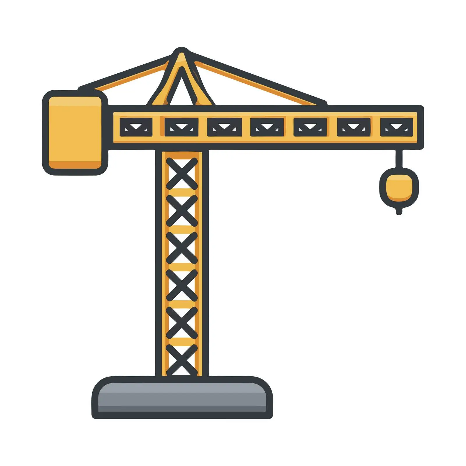 Bold Crane Pictogram Icon — free download from Dotvec