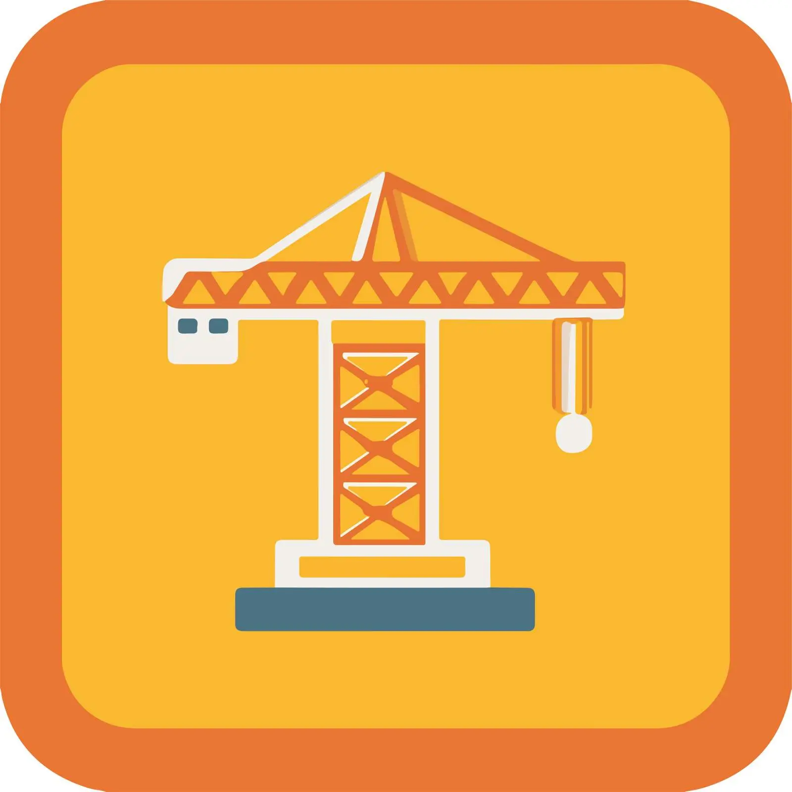 Bold Crane Glyph Icon — free download from Dotvec