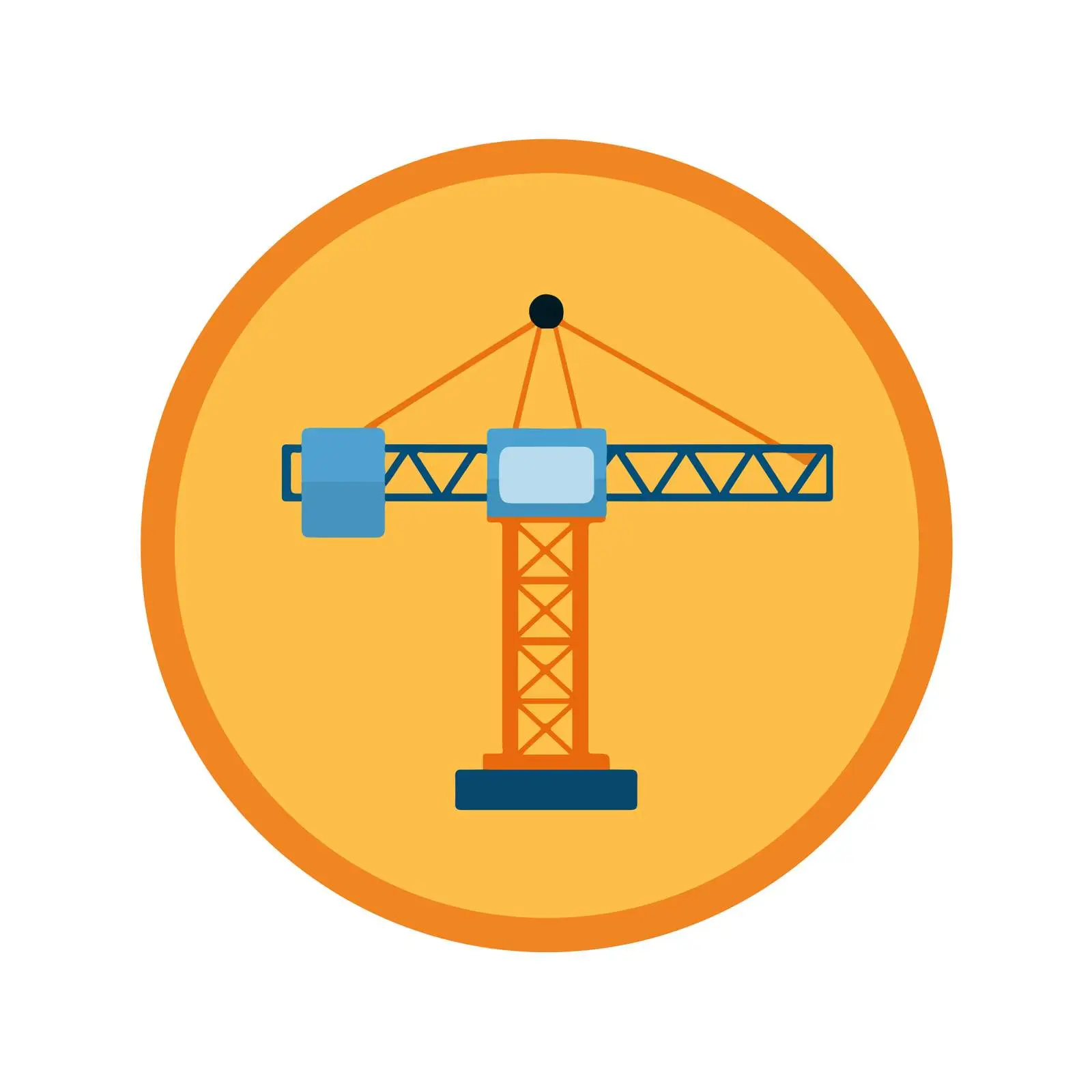 Minimal Crane Icon — free download from Dotvec