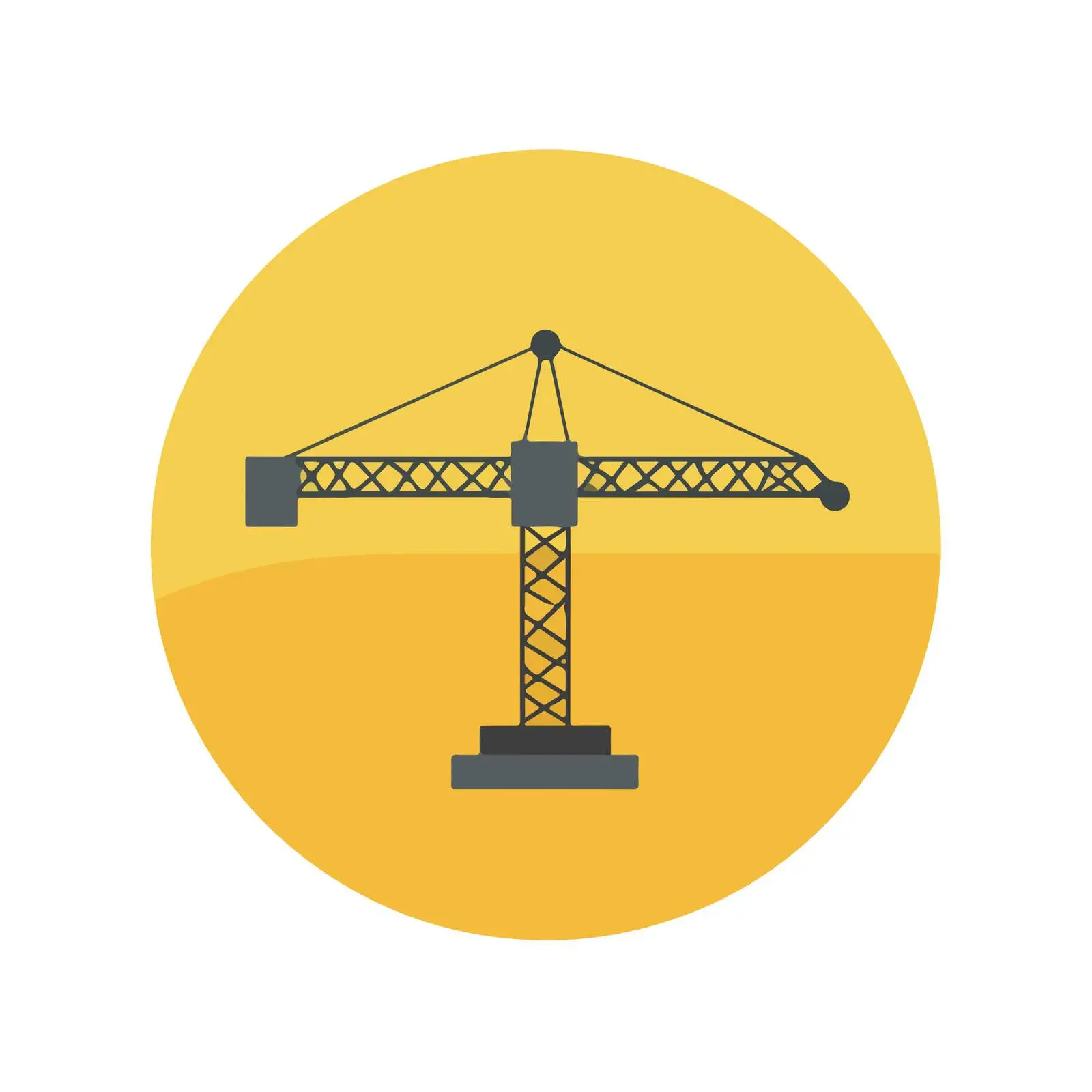 Minimal Crane Icon — free download from Dotvec