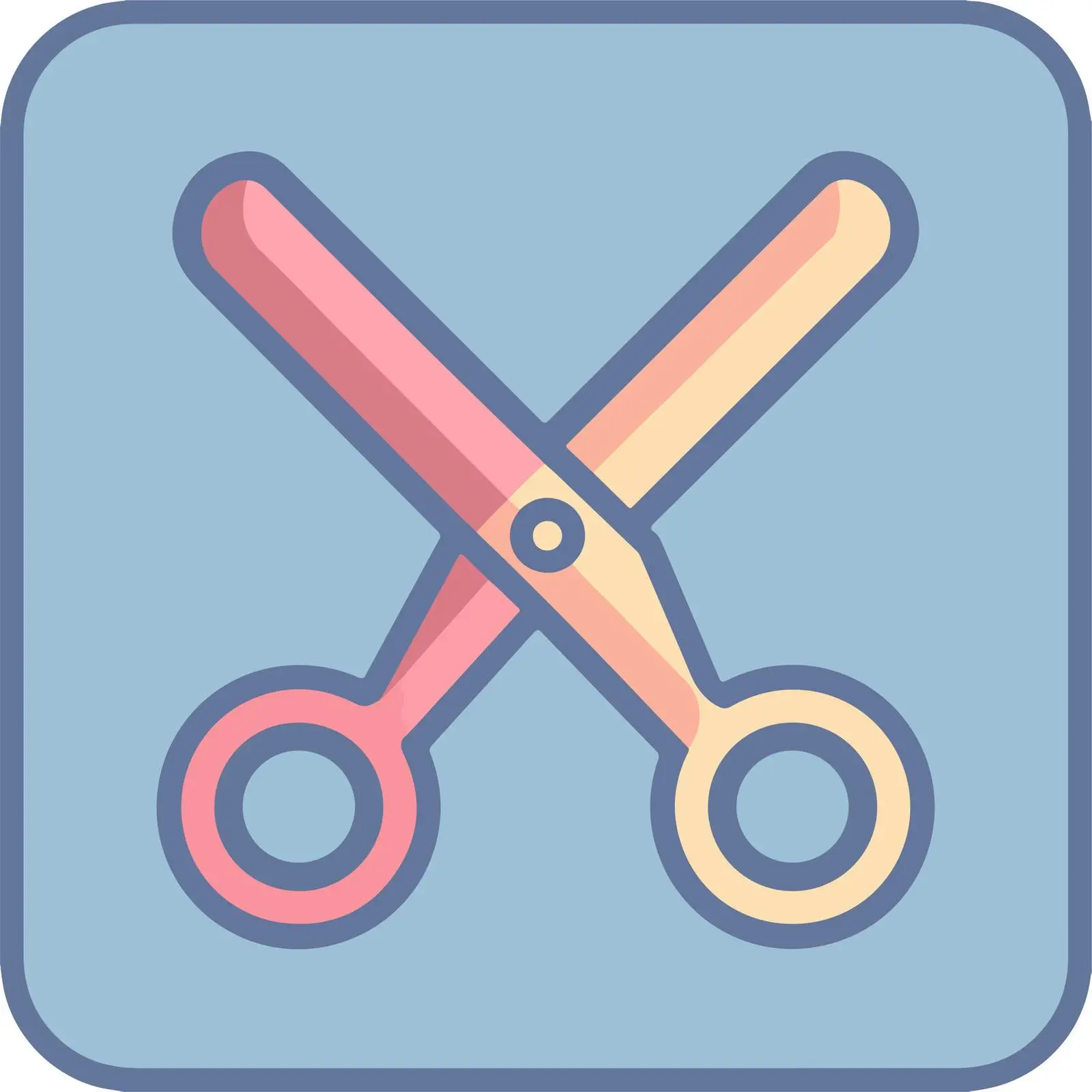 Minimal Scissors Icon Design — free download from Dotvec