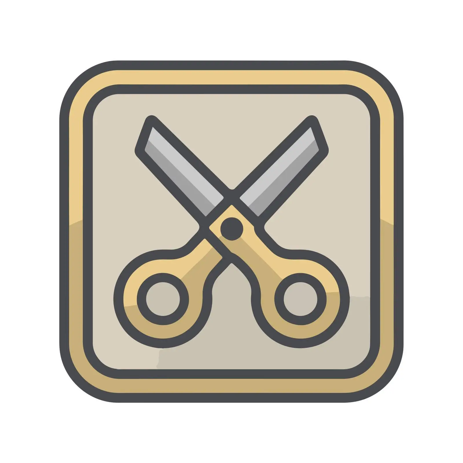 Geometric Scissors Icon — free download from Dotvec