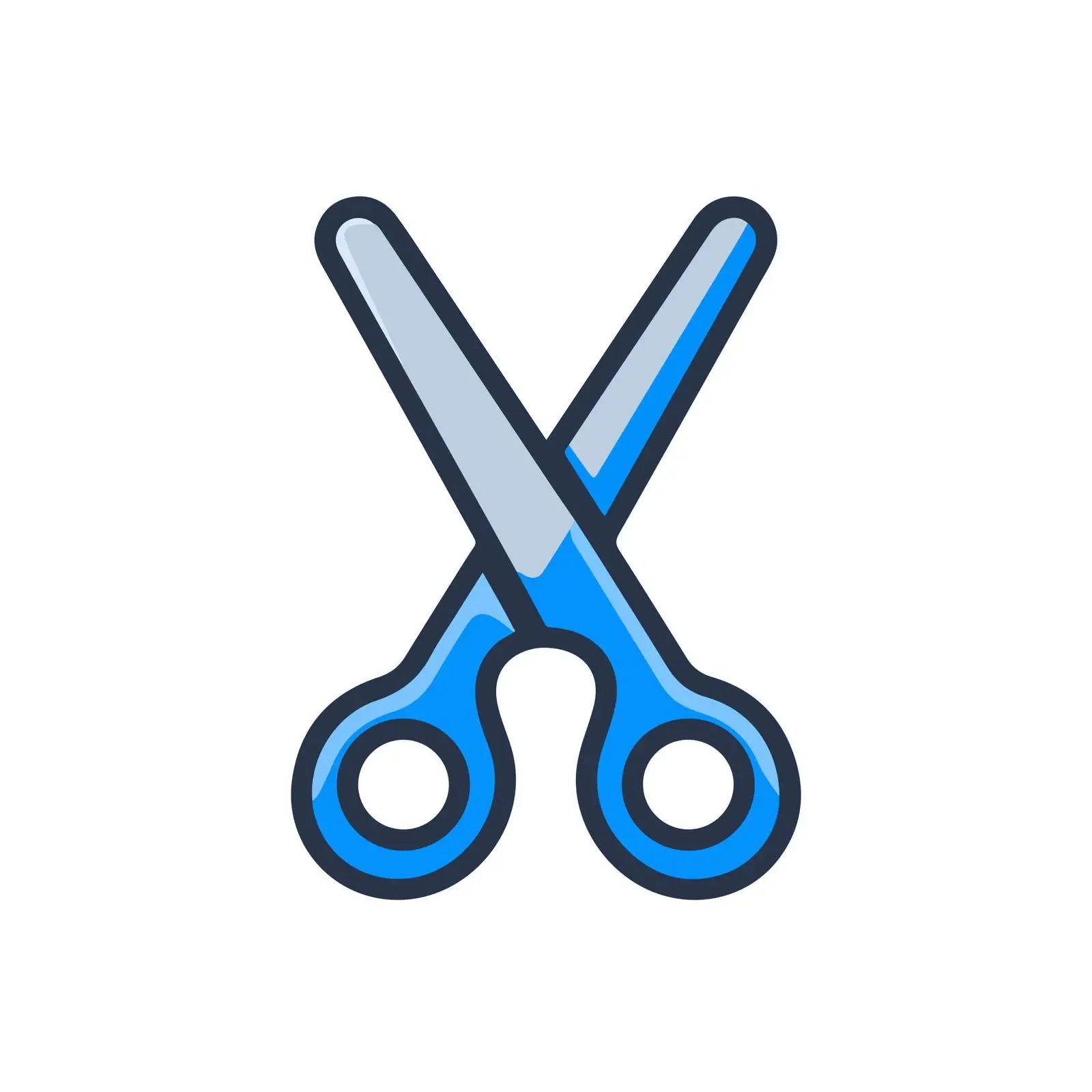 Simple Geometric Scissors Icon — free download from Dotvec