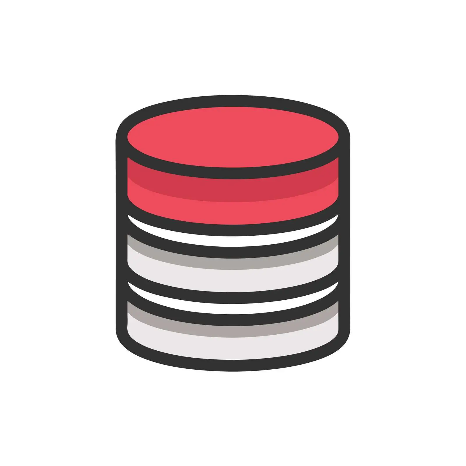 Database Icon Flat Design High Contrast — free download from Dotvec