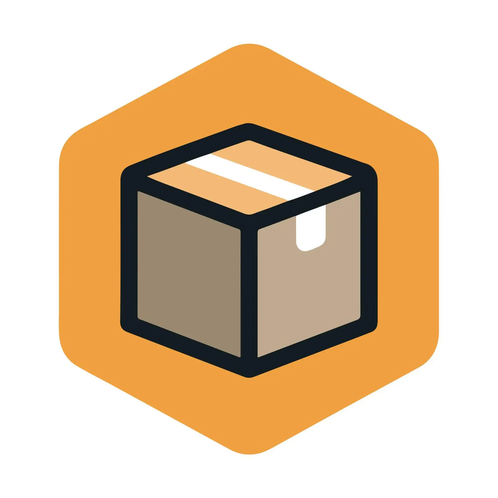 Minimalist Delivery Box Icon — free download from Dotvec