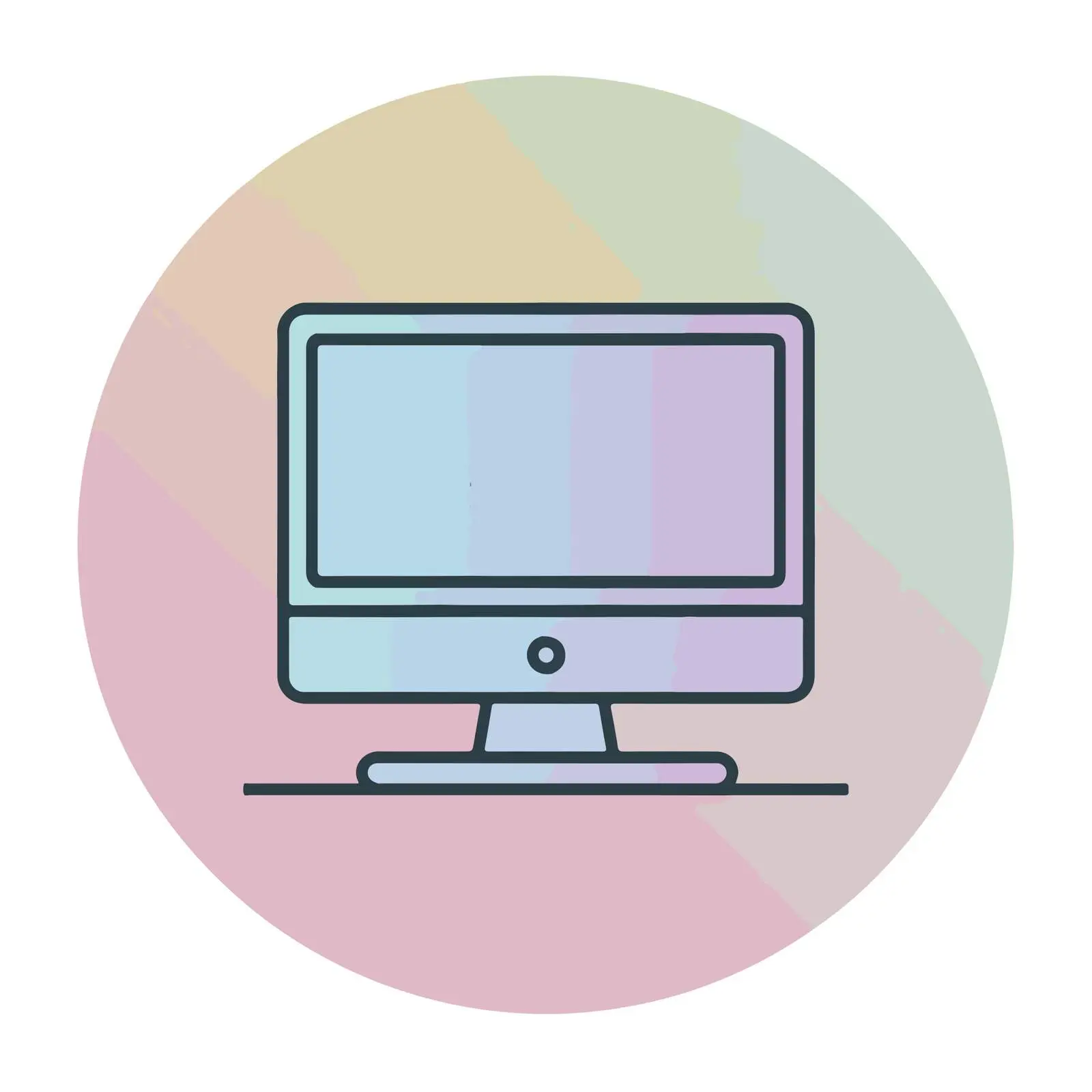 Sleek Desktop Computer Icon — free download from Dotvec